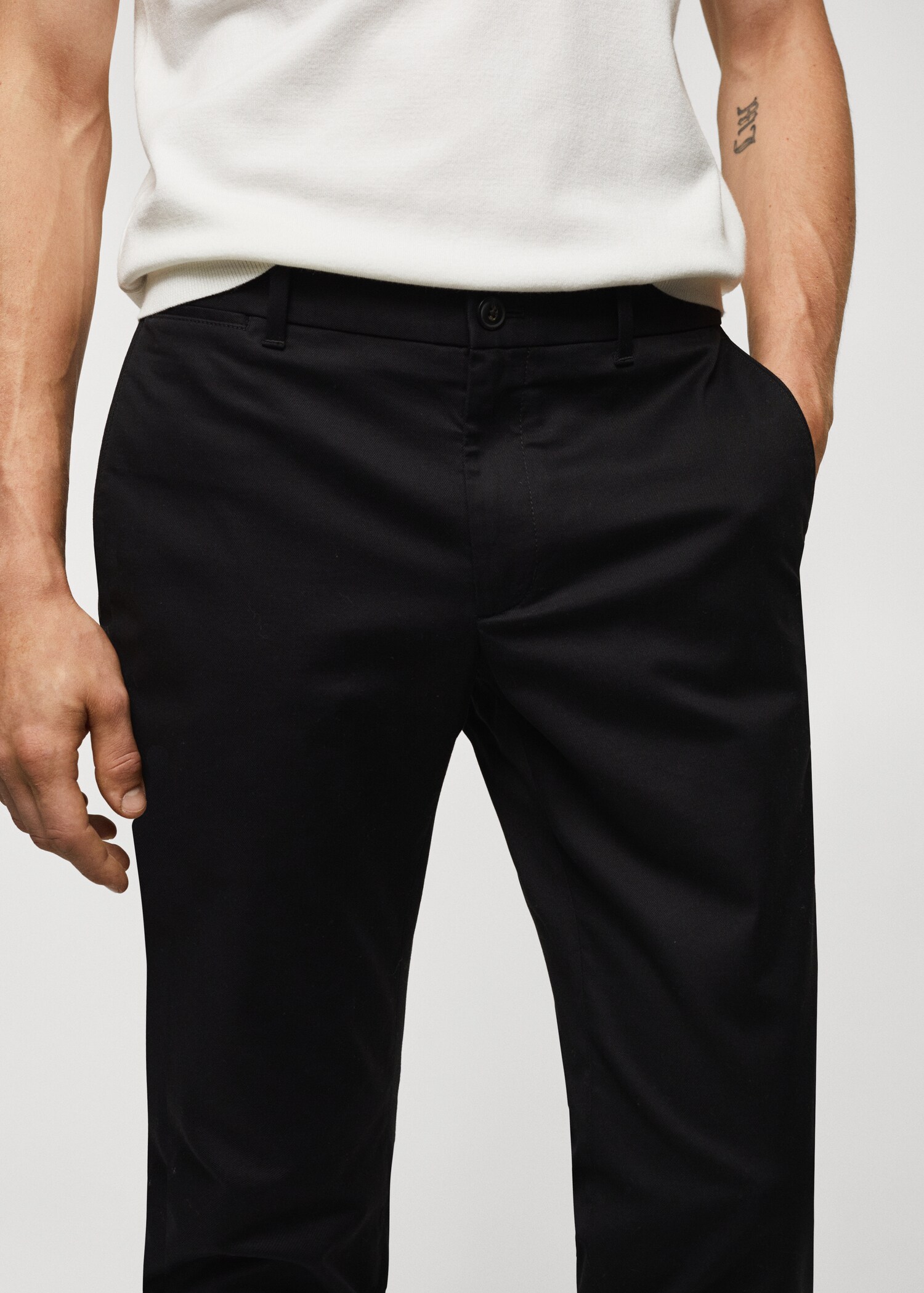 Slim fit serge chino - Detail van het artikel 1