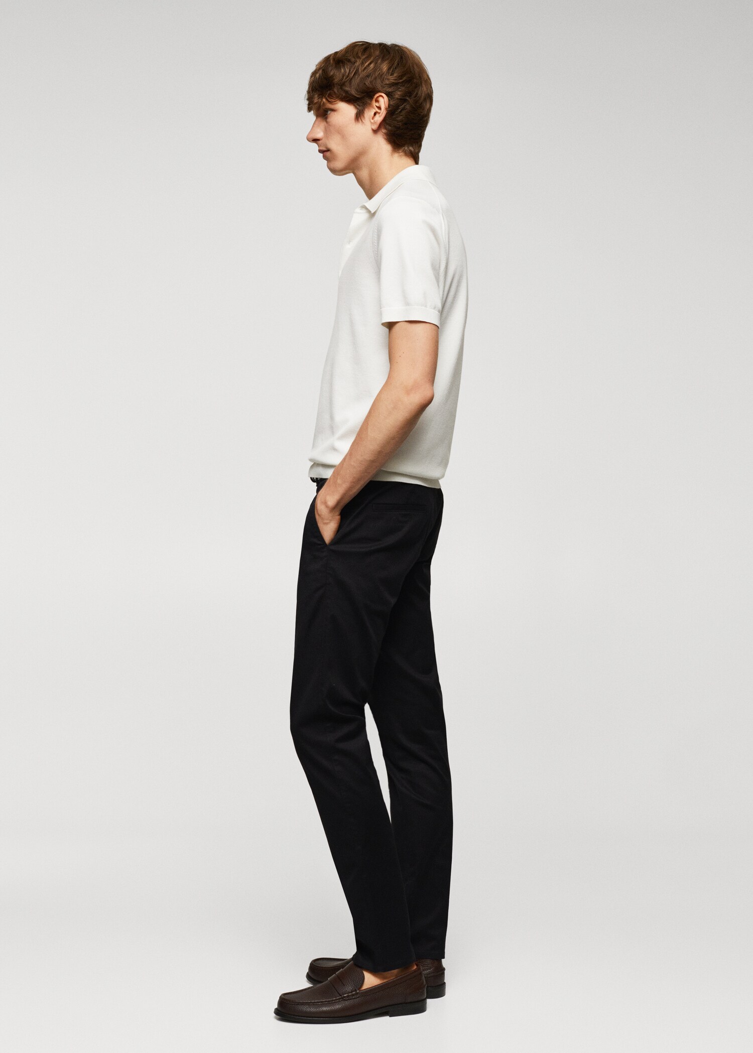 Slim fit serge chino - Detail van het artikel 2