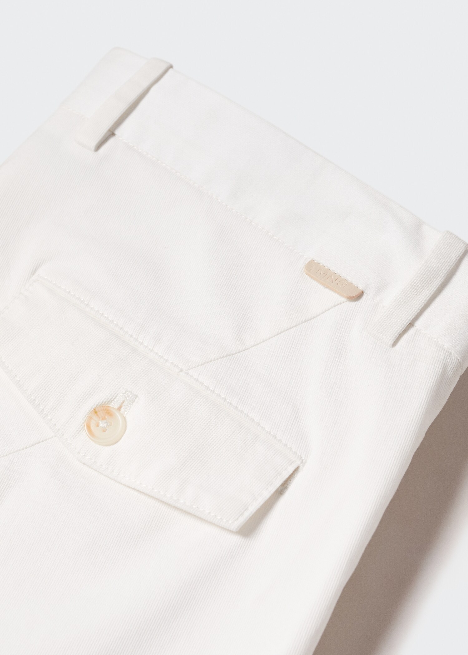 Slim-fit cotton pleated trousers - Details of the article 8