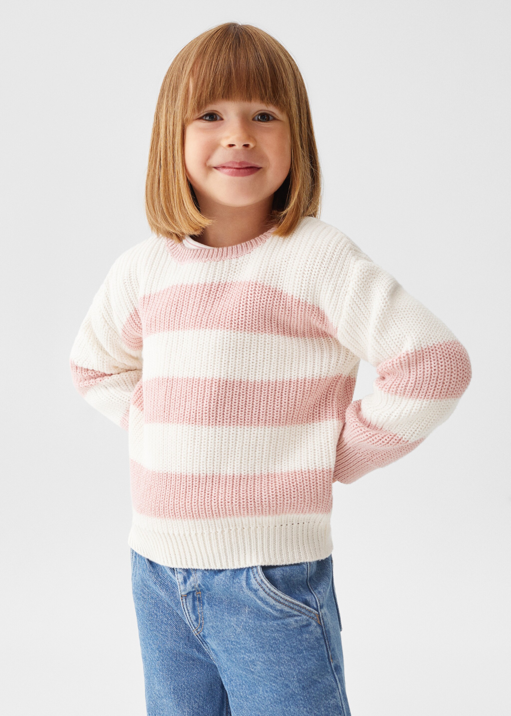 Knit striped sweater - Medium plane
