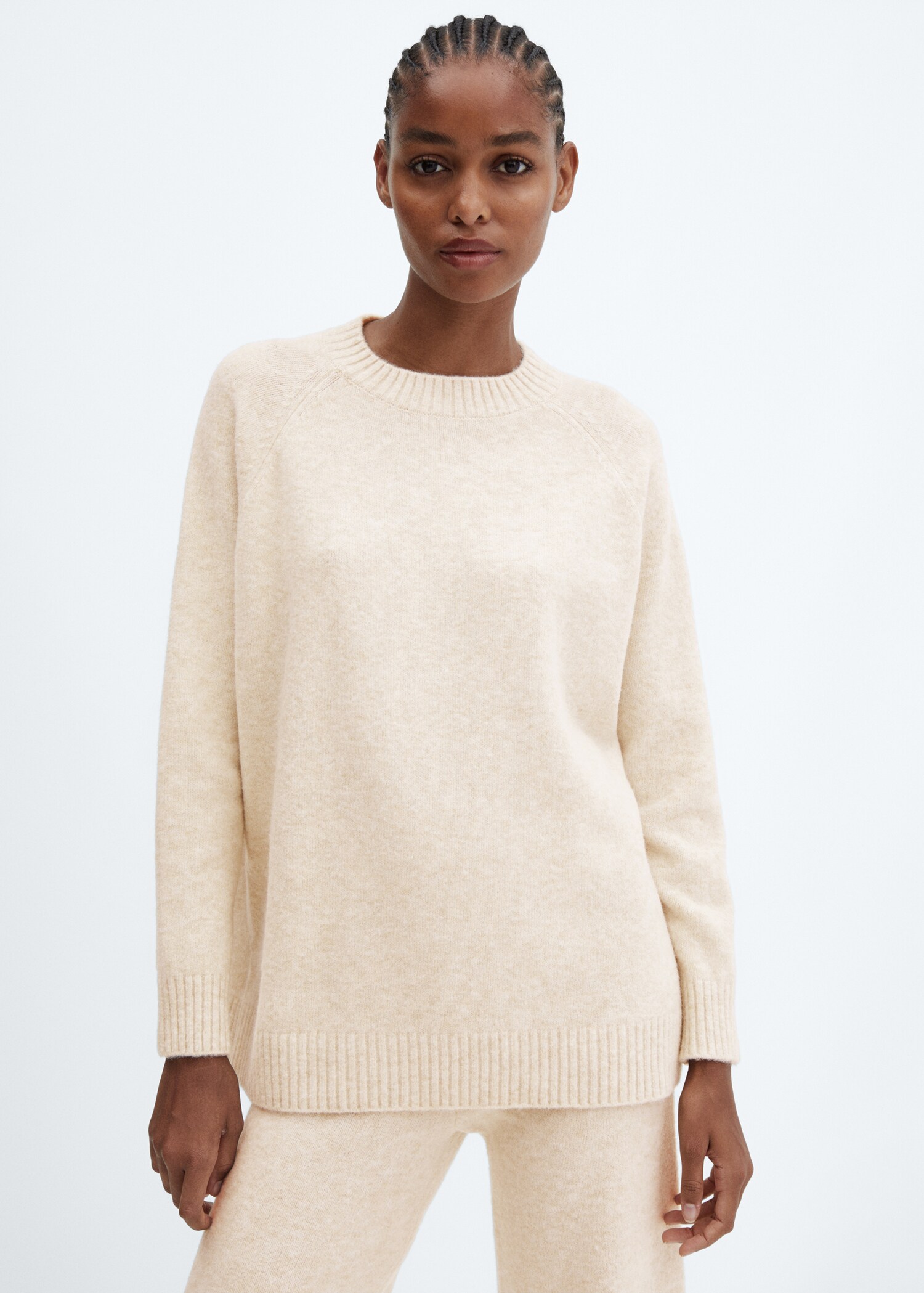 Oversize Strickpullover - Mittlere Ansicht