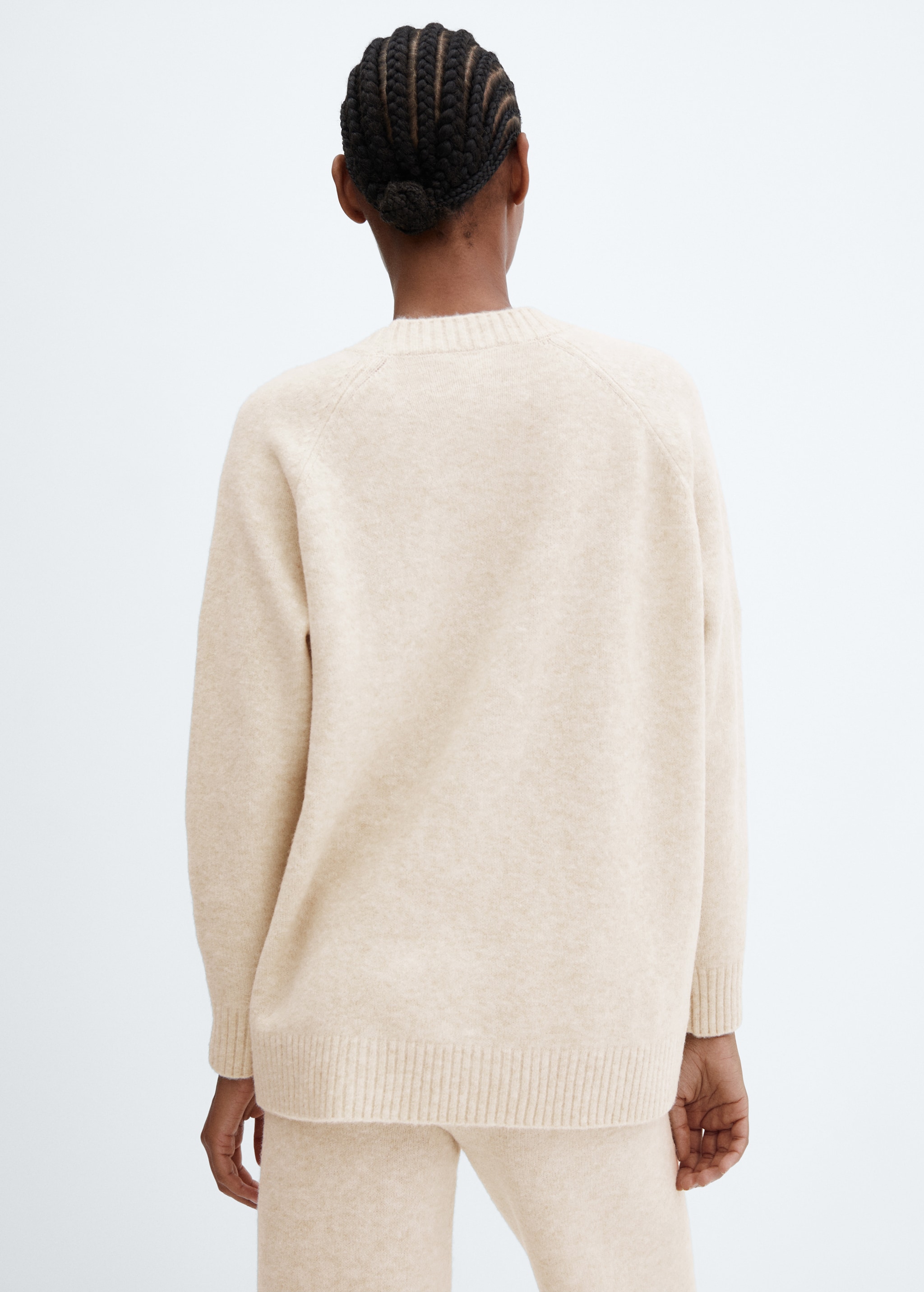Oversize knit sweater - Reverse of the article