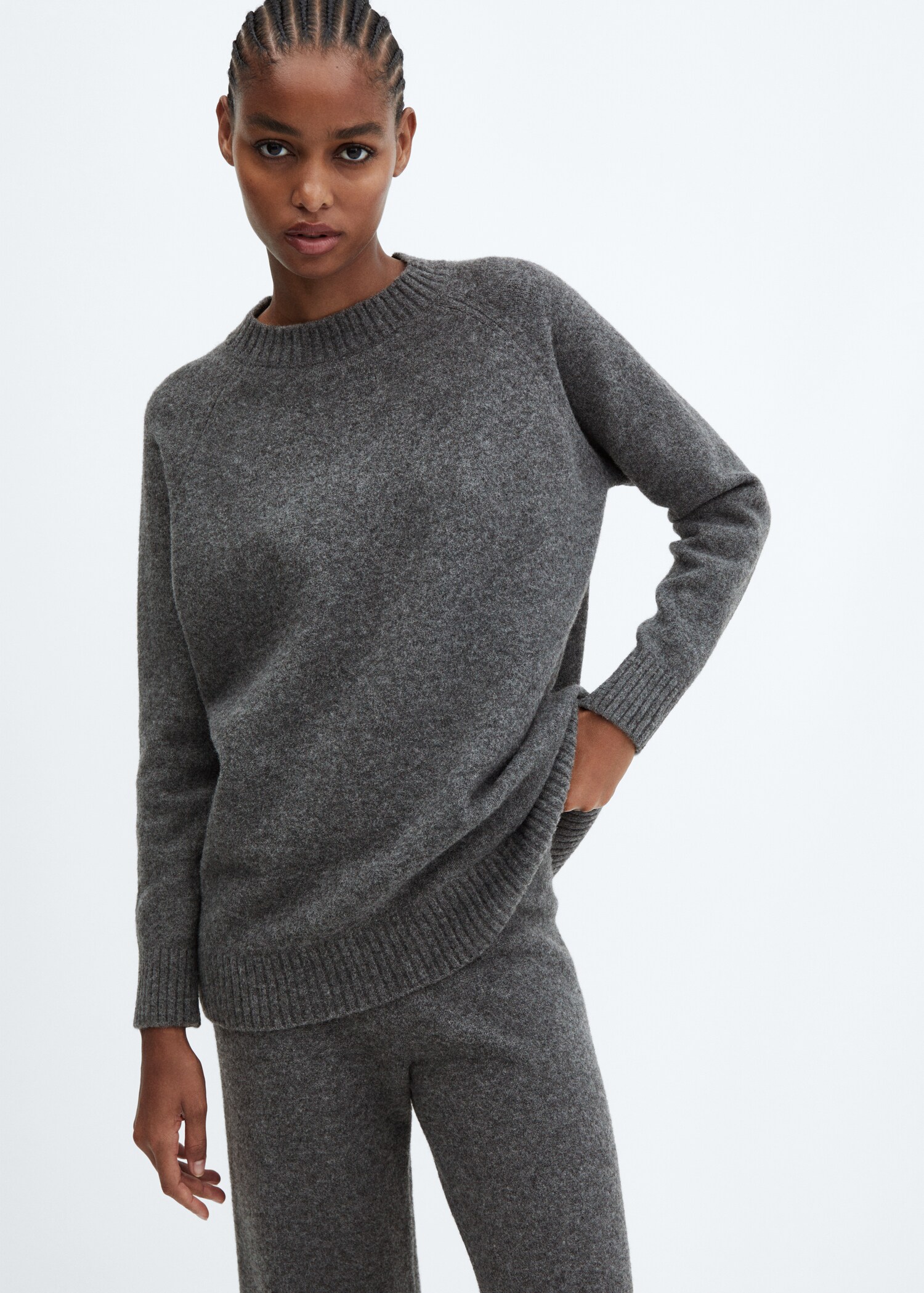 Oversize Strickpullover - Mittlere Ansicht