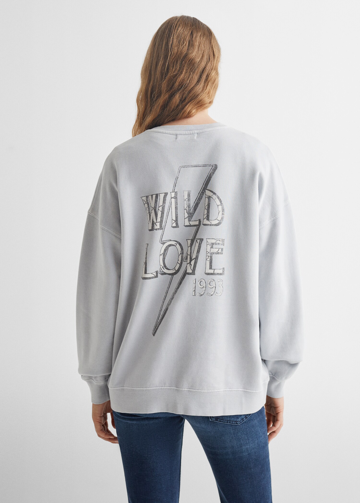 Sweater message imprimé - Verso de l’article
