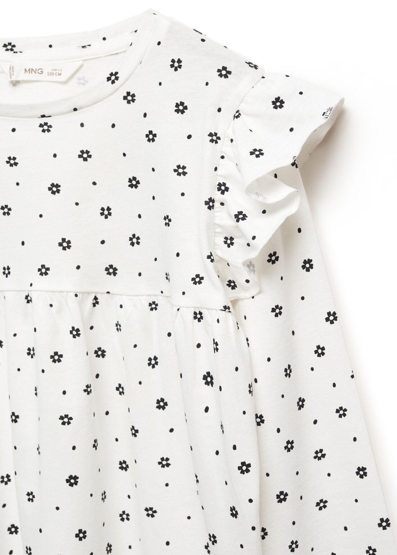 Long -sleeved t-shirt with ruffles - Details of the article 8