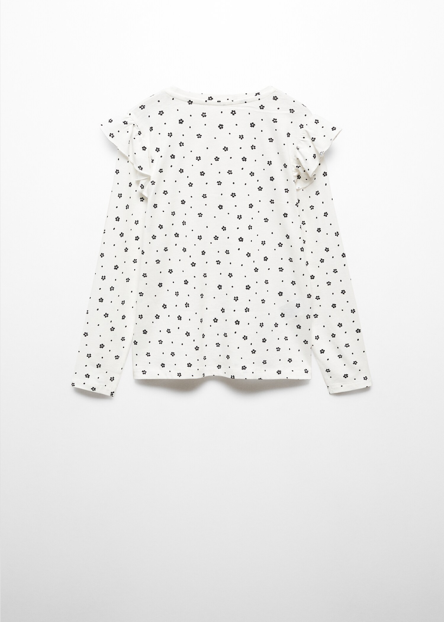 Long -sleeved t-shirt with ruffles - Reverse of the article