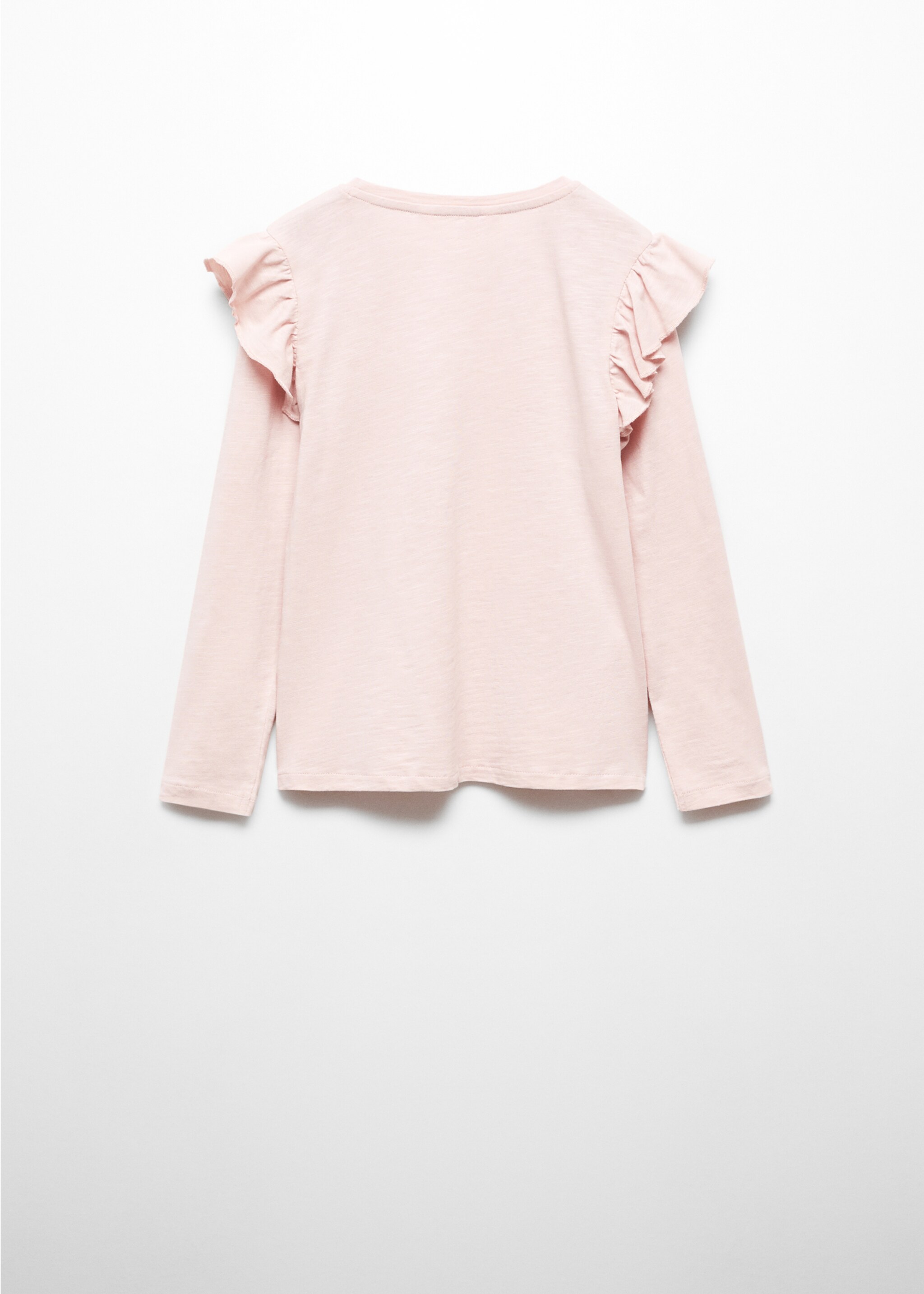 Long -sleeved t-shirt with ruffles - Reverse of the article