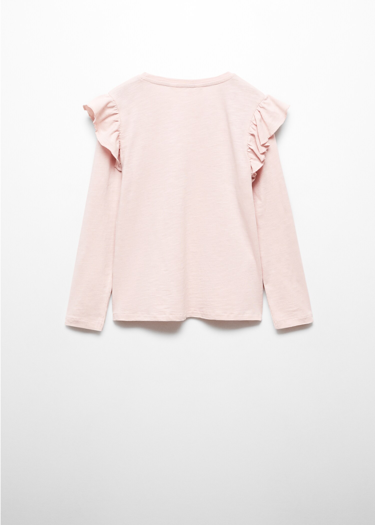 Long -sleeved t-shirt with ruffles - Reverse of the article