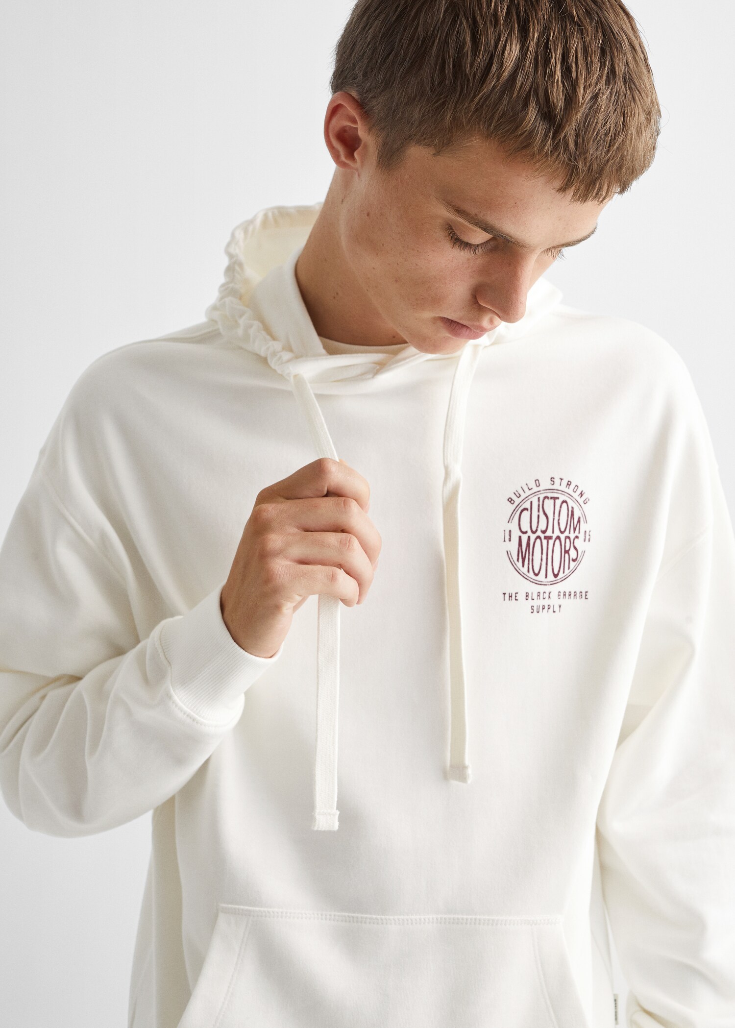 Sudadera estampada capucha - Detalle del artículo 1