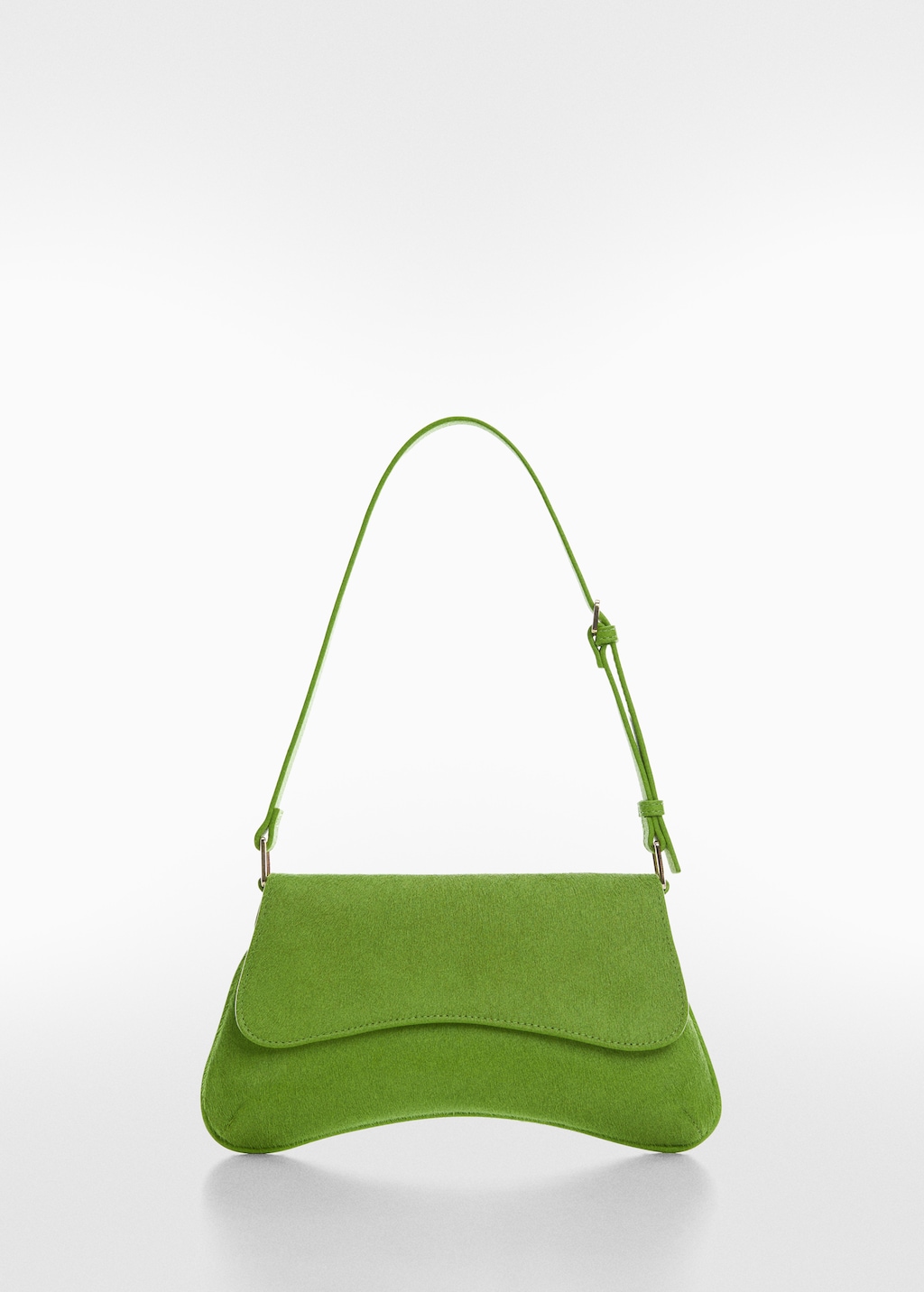 Flap leather bag Women MANGO OUTLET Estonia