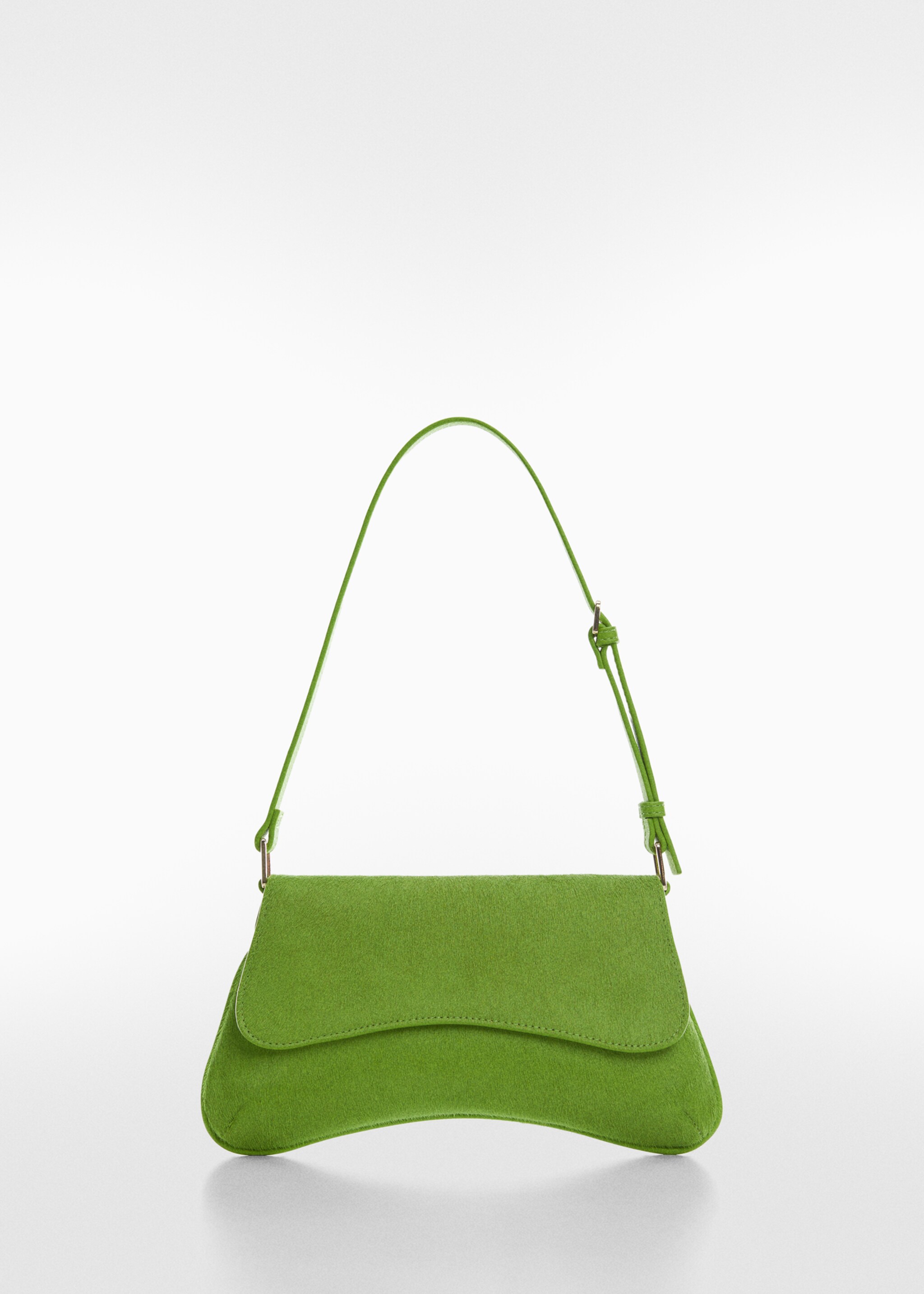Flap leather bag - Article without model, Lime. Ref: 57044776-00.