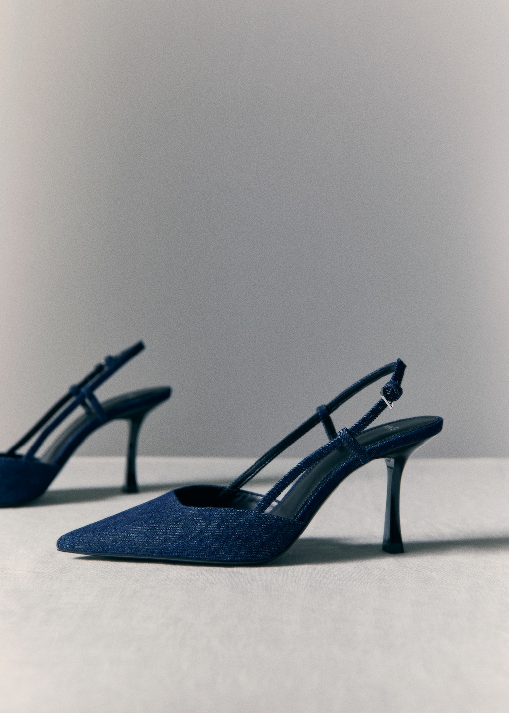 High heel denim shoes outlet