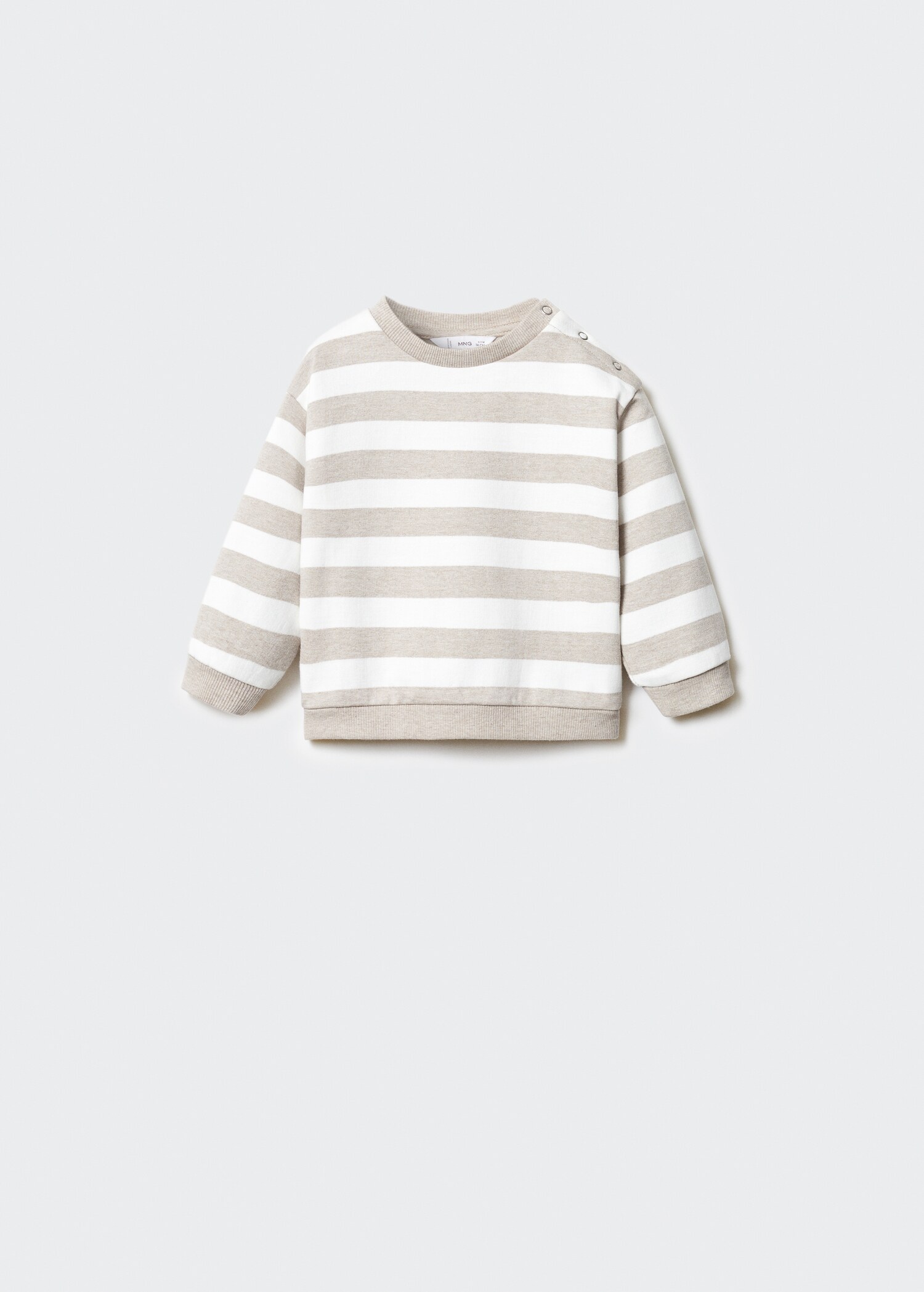 Sweat-shirt coton rayures - Article sans modèle