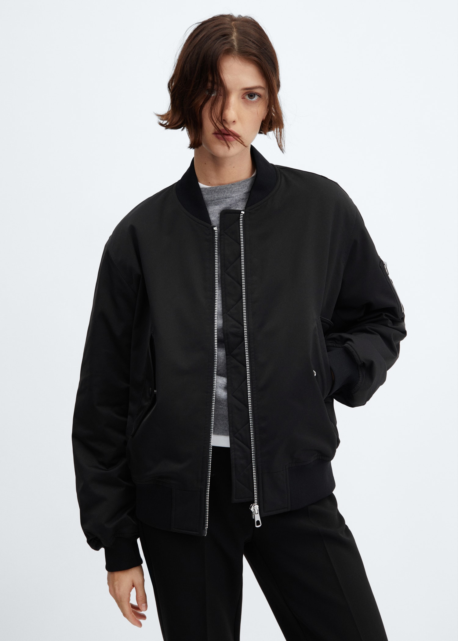 Oversized bomber jacket