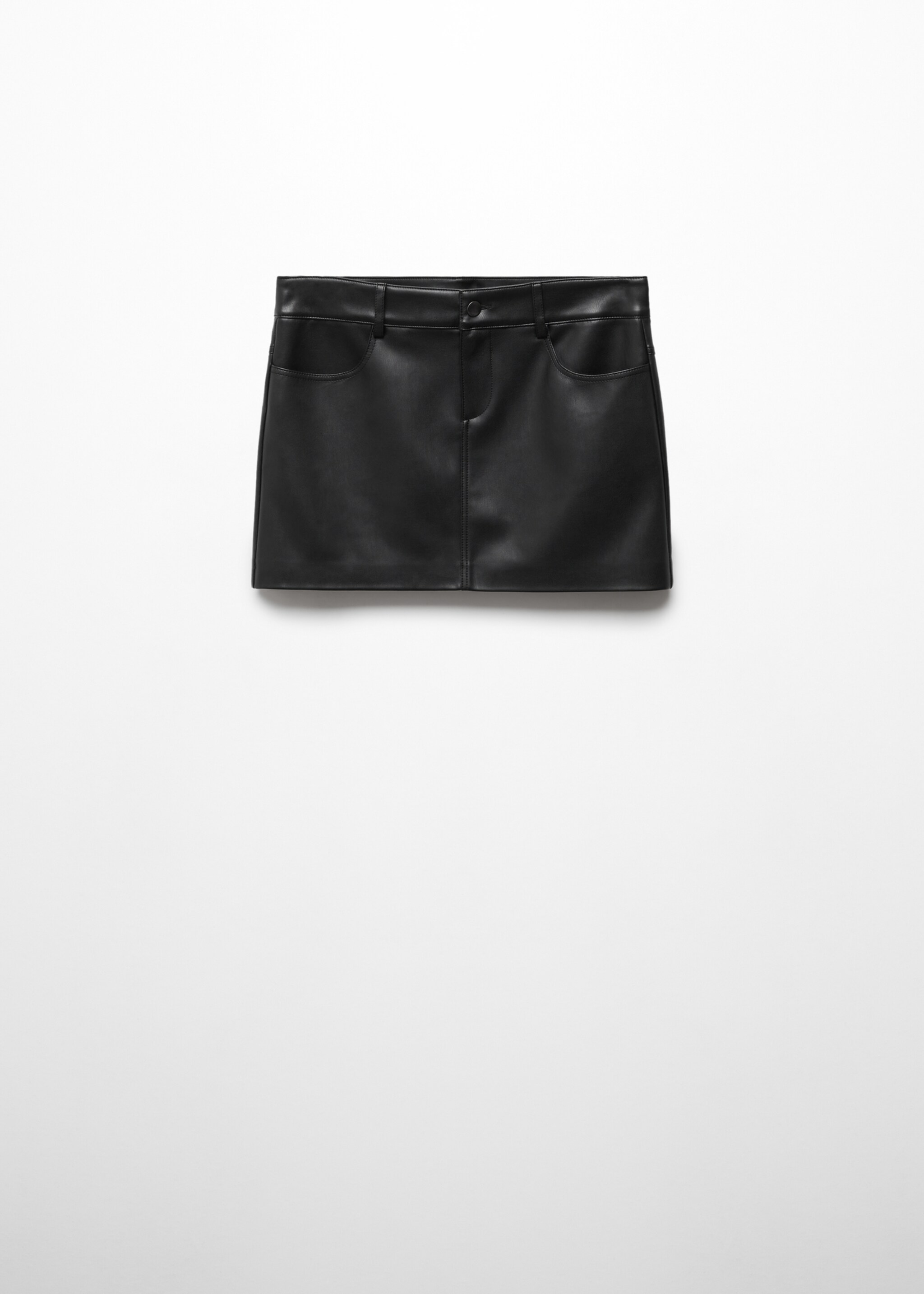 Leather-effect mini-skirt - Article without model