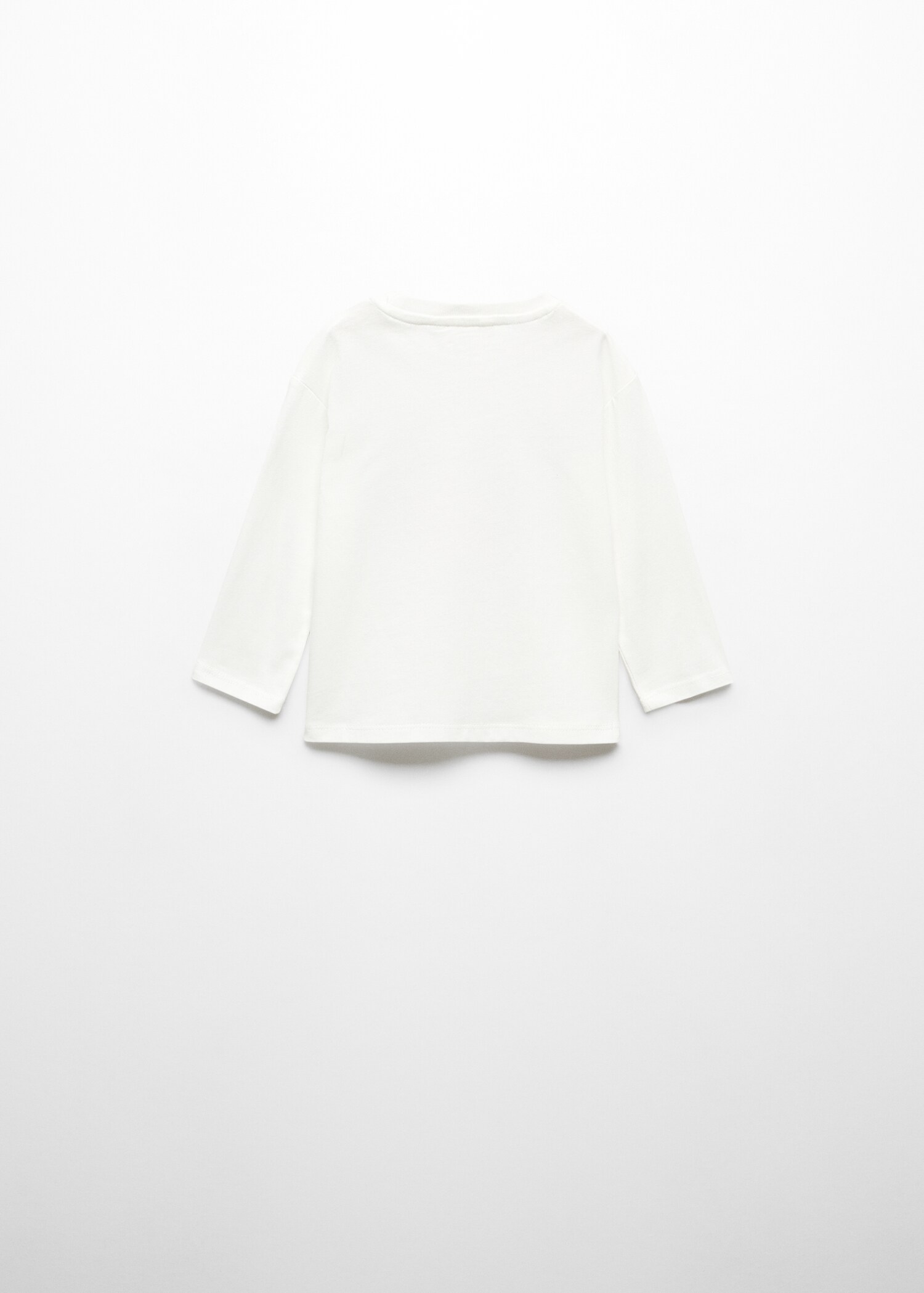 Long-sleeved t-shirt with sequins - Reverse of the article