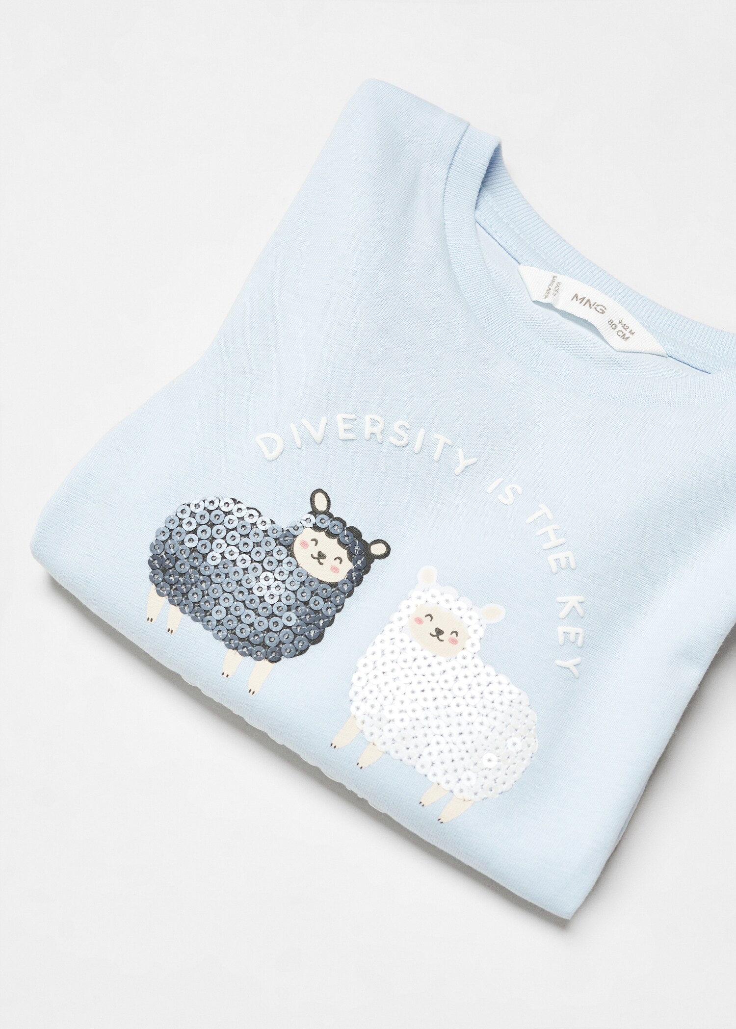 Camiseta manga larga lentejuelas - Detalle del artículo 8
