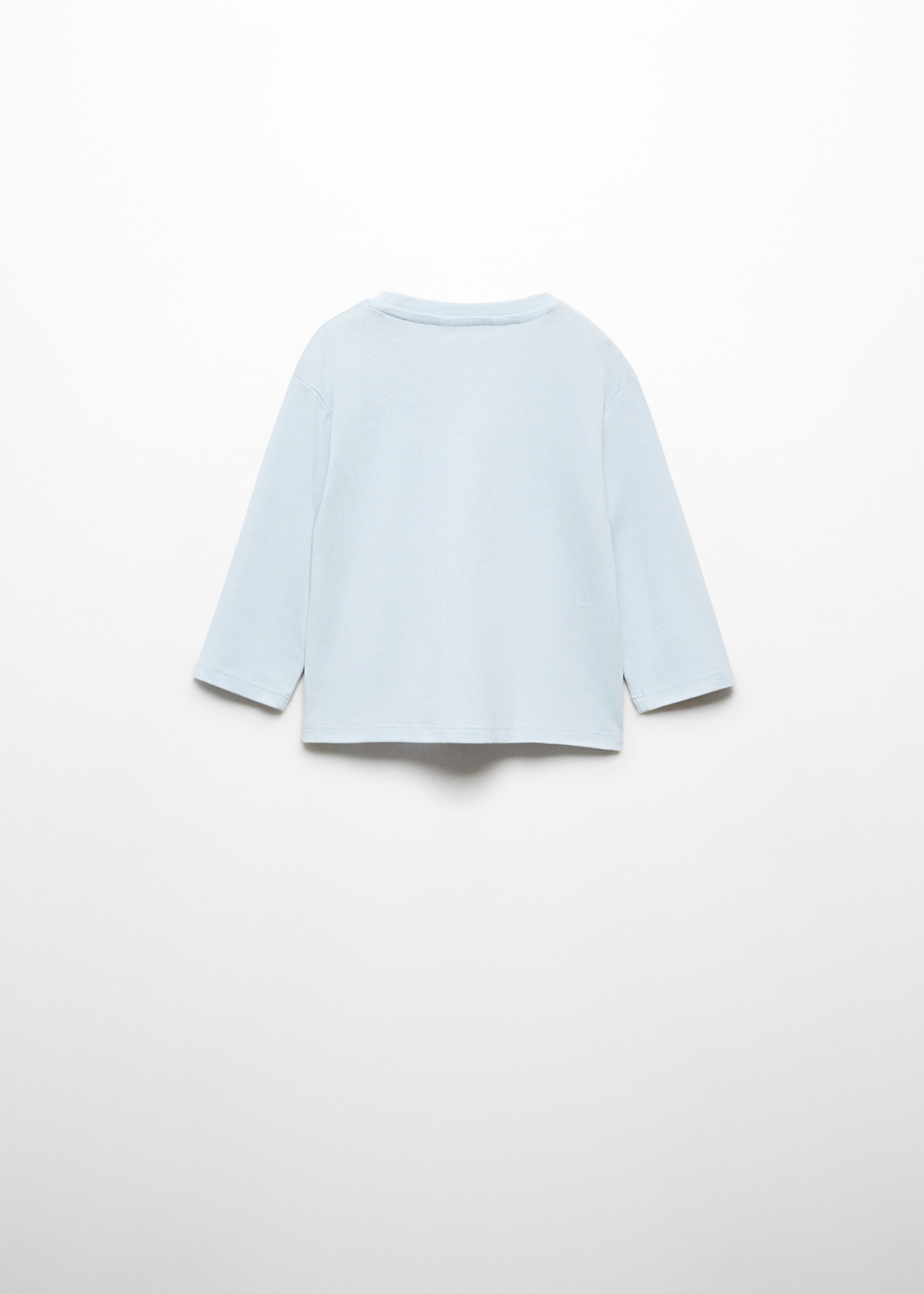 Long-sleeved t-shirt with sequins - Reverse of the article