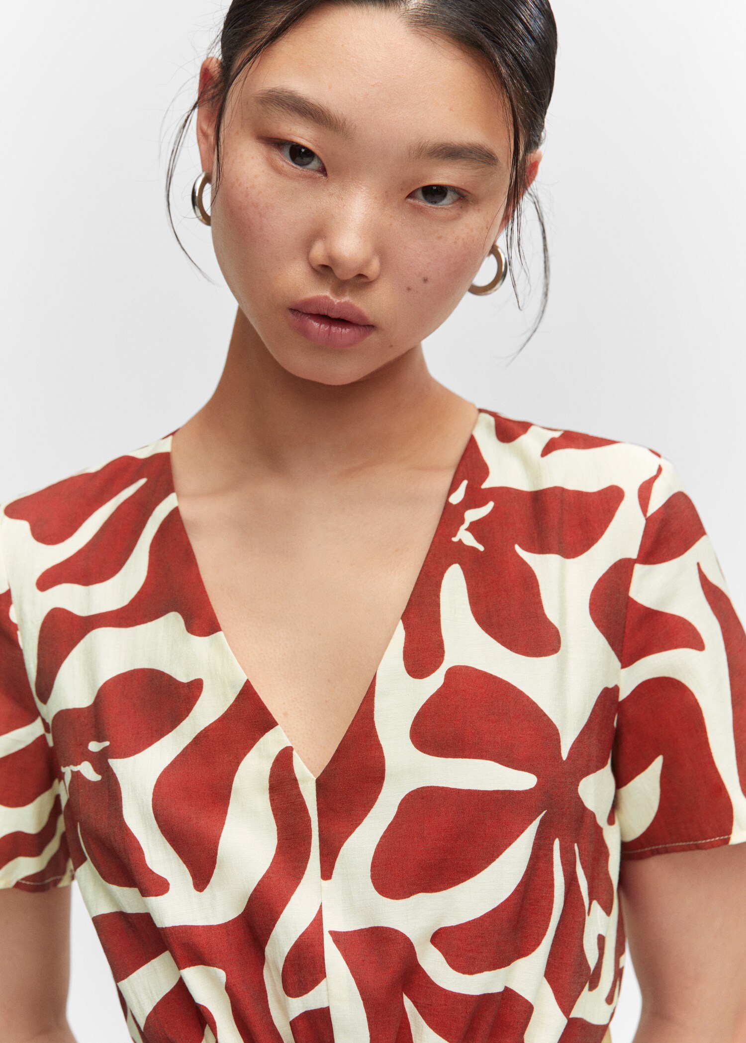 Vestido estampado aberturas - Detalle del artículo 1