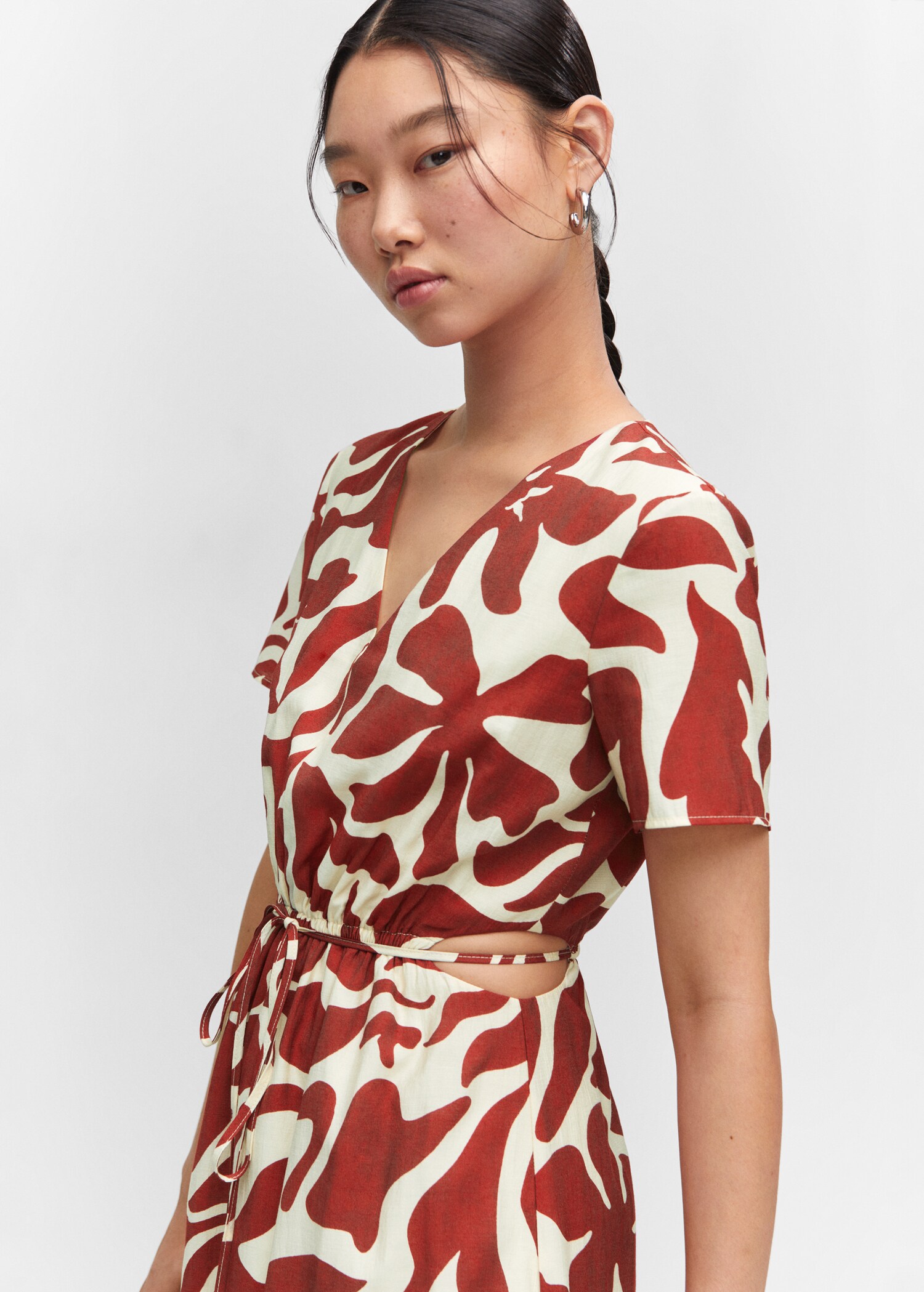 Vestido estampado aberturas - Detalle del artículo 2