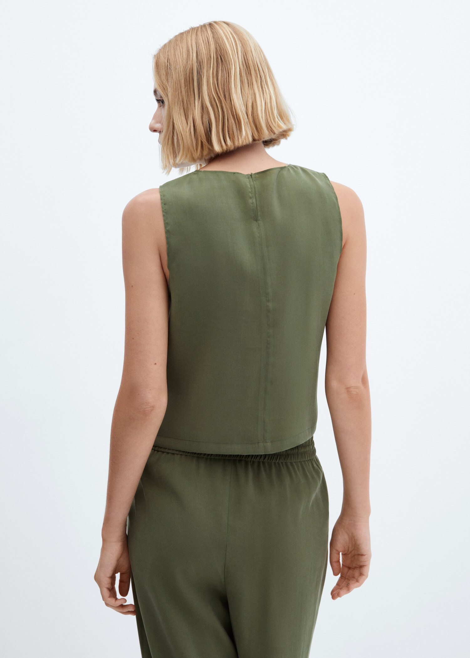Modal blouse with wide straps - Reverse of the article