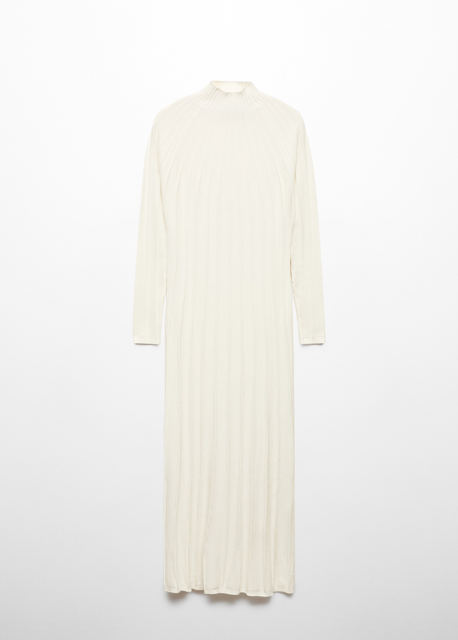 Rippkleid mit halbhohem Kragen - Artikel ohne Model