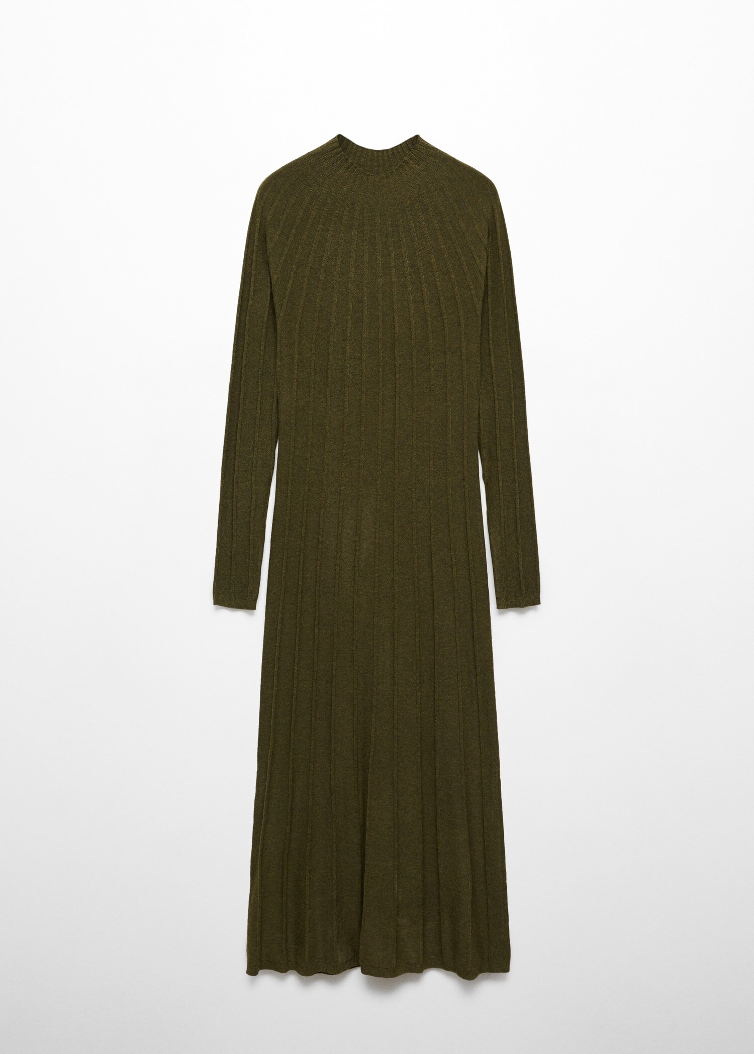 Rippkleid mit halbhohem Kragen - Artikel ohne Model