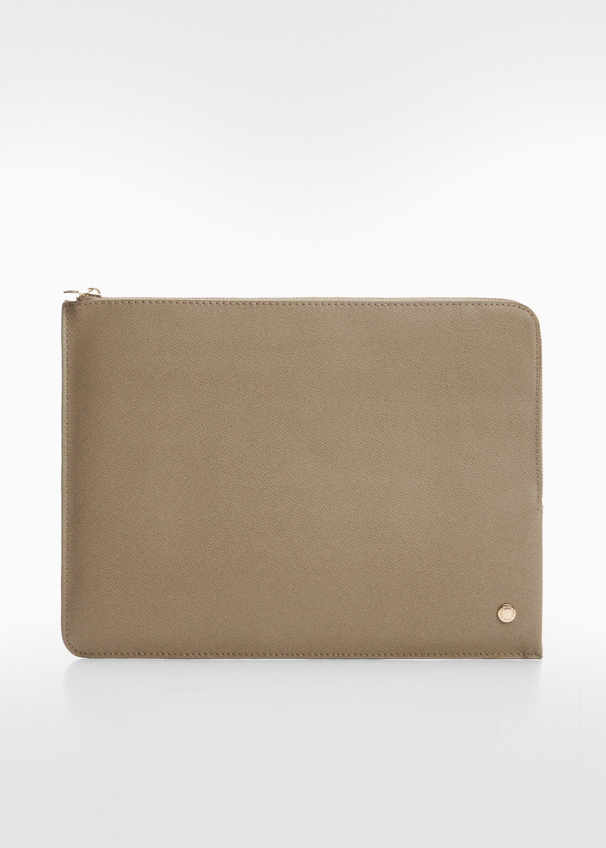 Safiano-effect laptop case - Article without model, Light/Pastel Brown. Ref: 57045805-00.