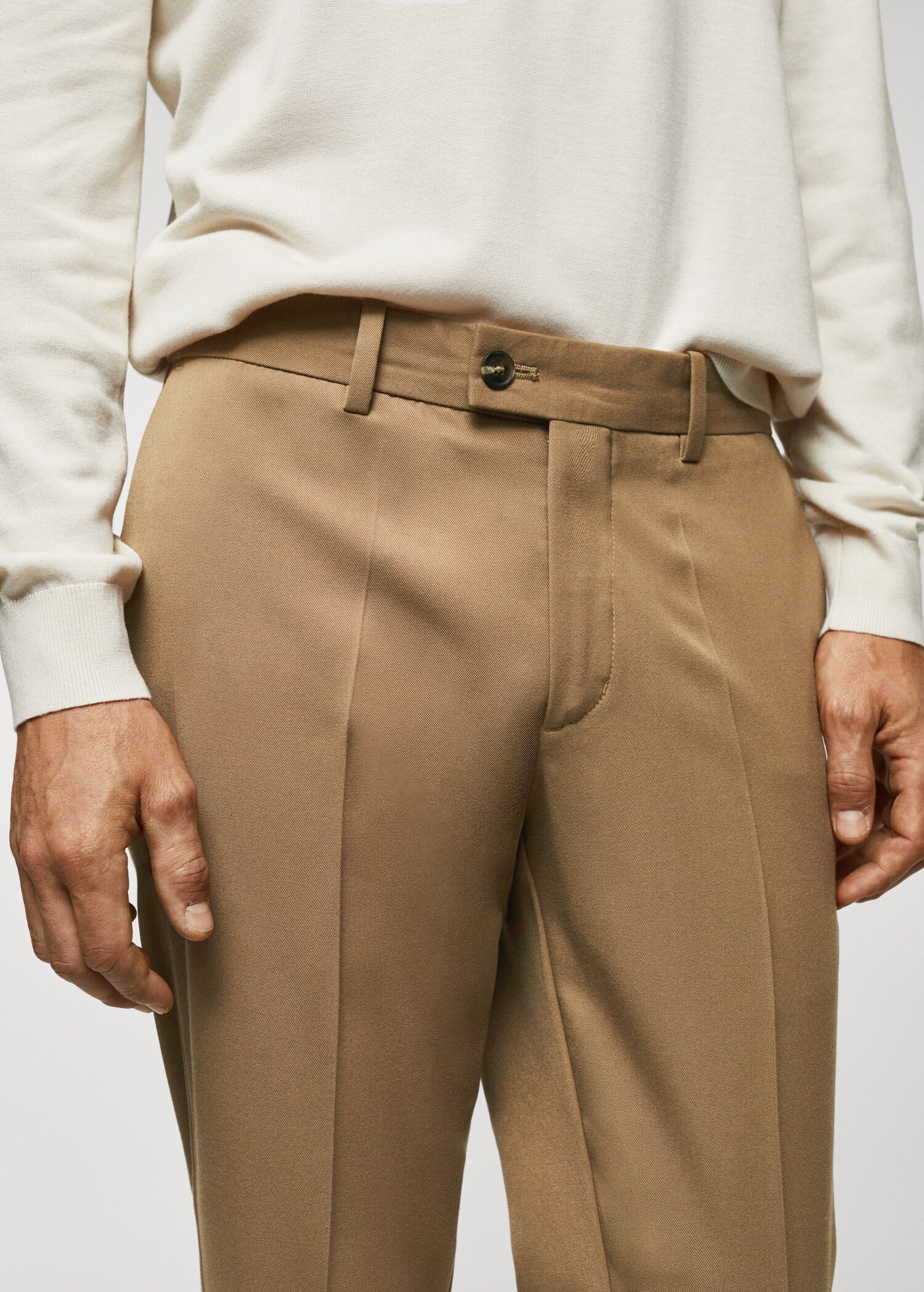 Slim fit-byxa återvunnet material - Detaljer om artikeln 1