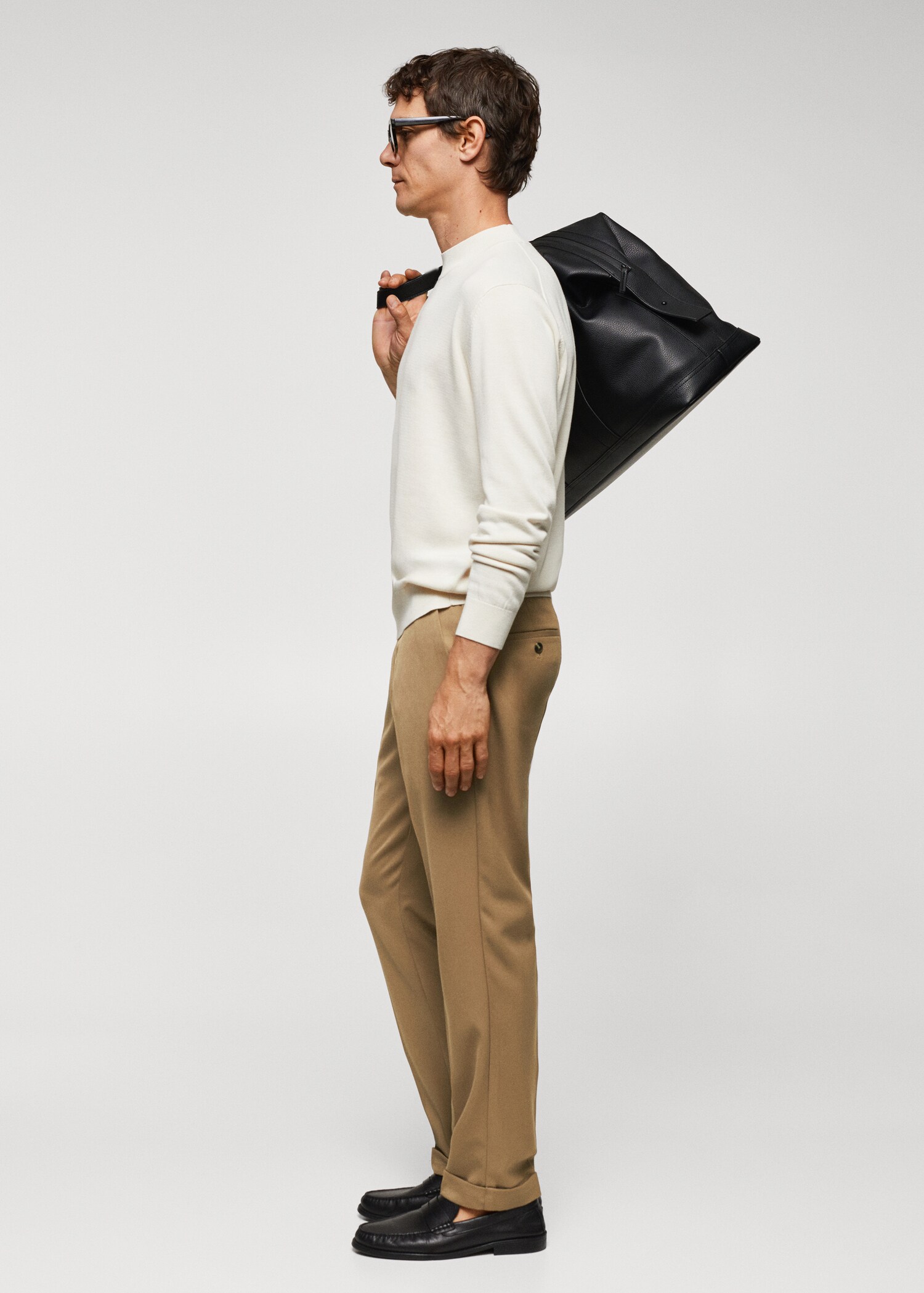 Slim fit-byxa återvunnet material - Detaljer om artikeln 2