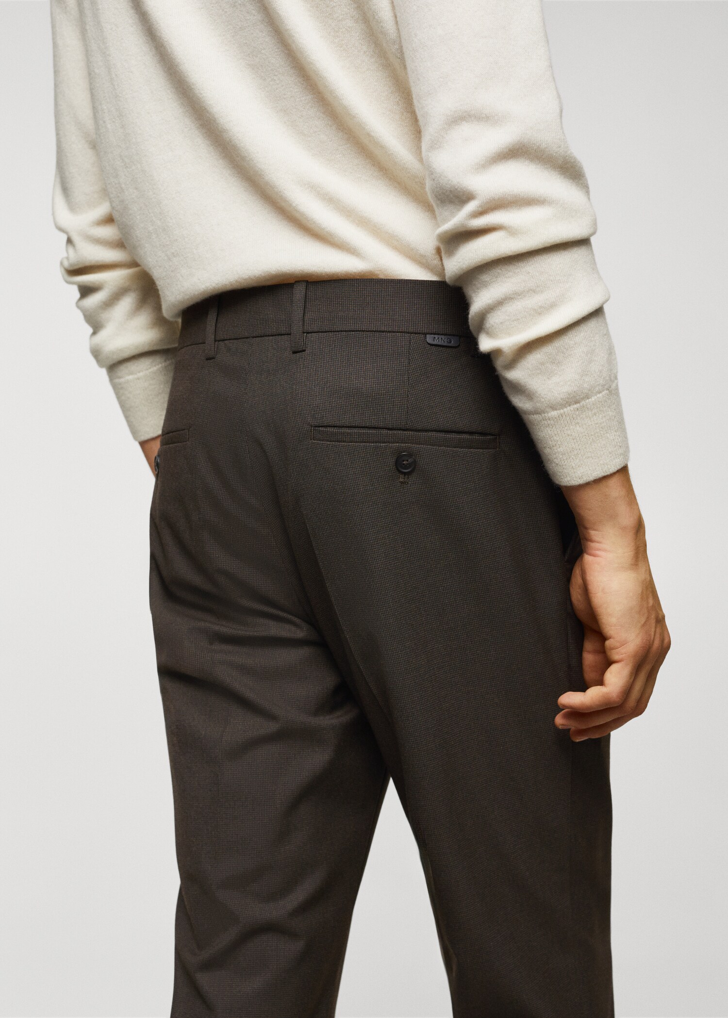 Slim fit-byxa hundtandsmönster - Detaljer om artikeln 6
