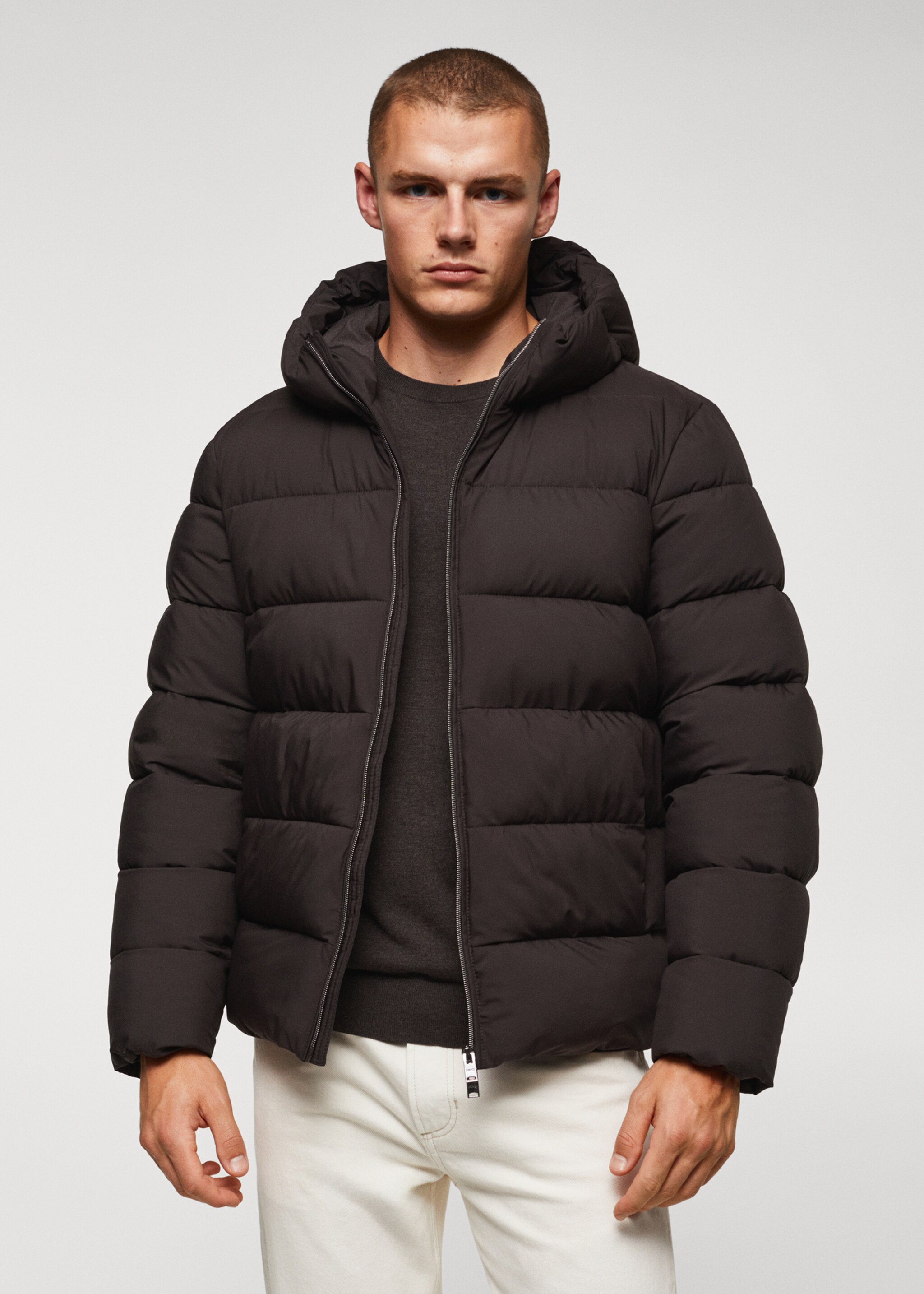 Anorac embuatat impermeable termoregulador - Pla mig