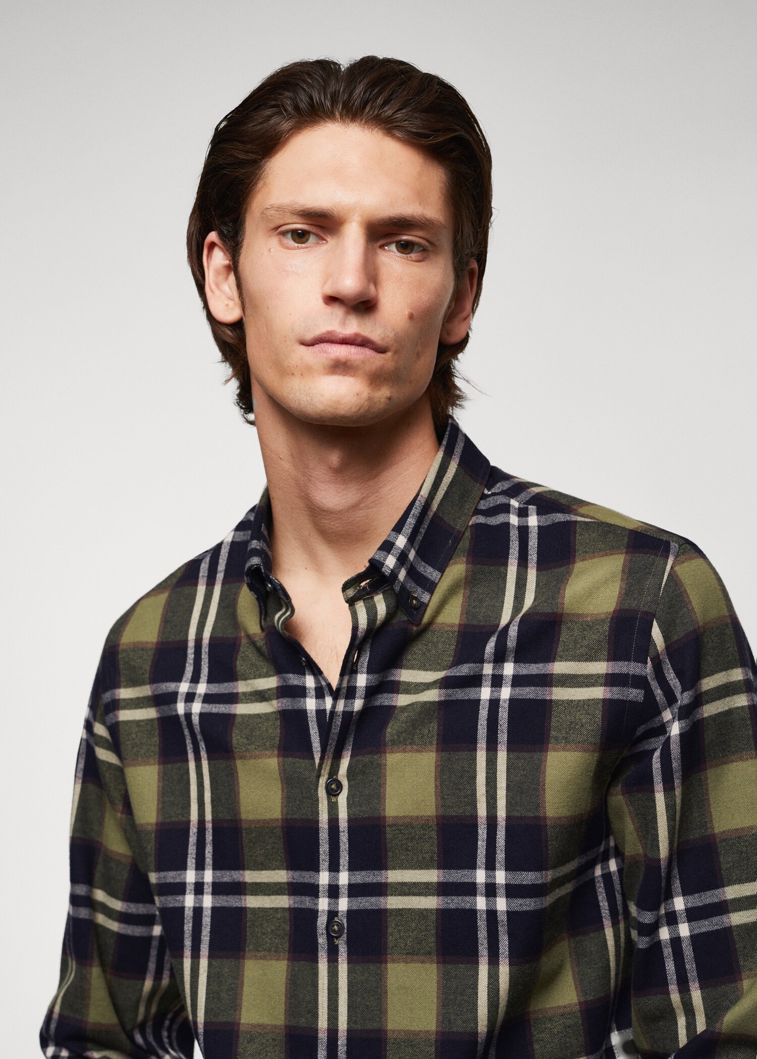 Chemise regular fit flanelle carreaux - Détail de l'article 1