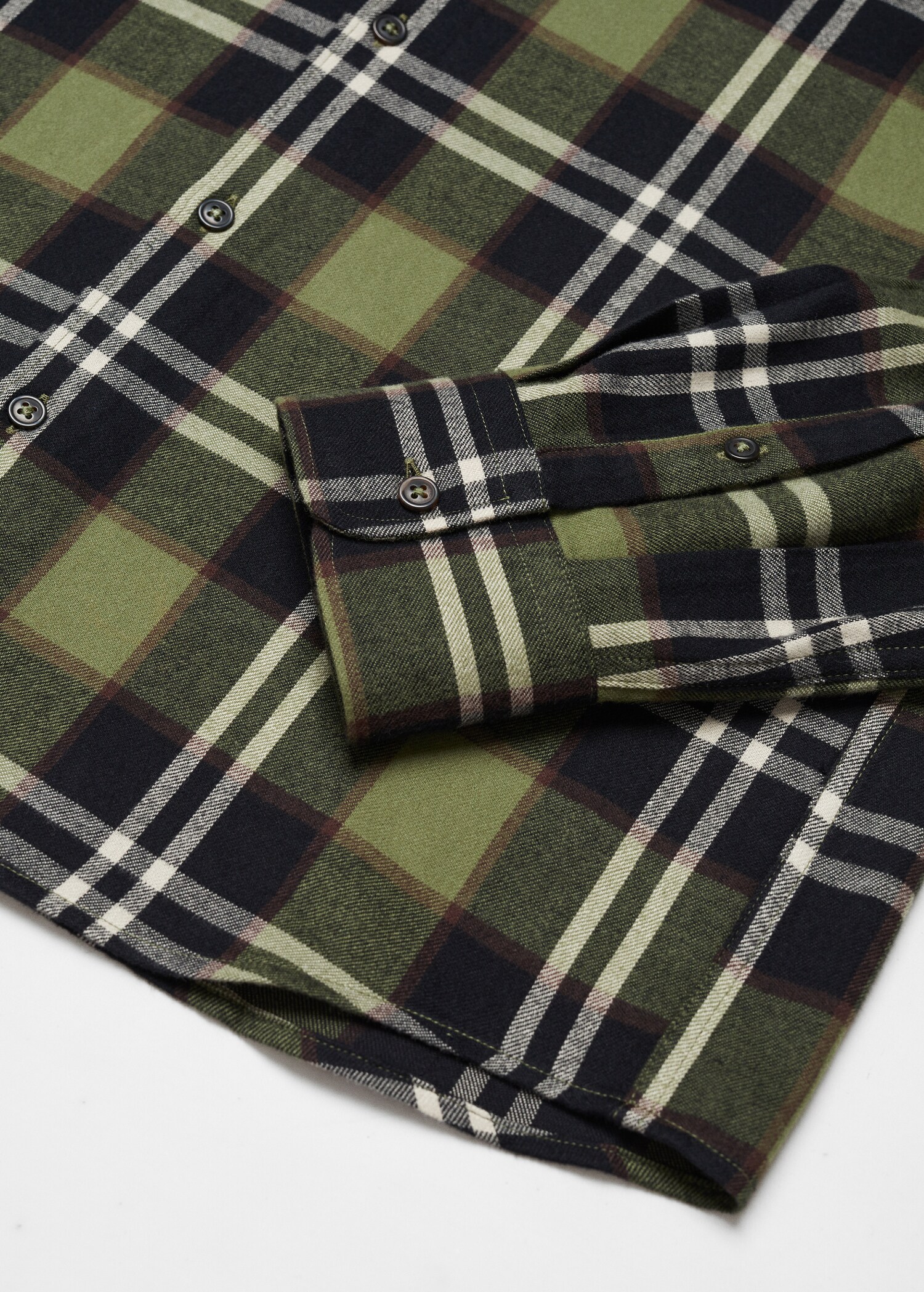 Chemise regular fit flanelle carreaux - Détail de l'article 8