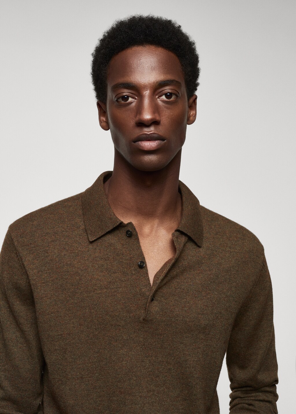 Polo lana maniche lunghe top
