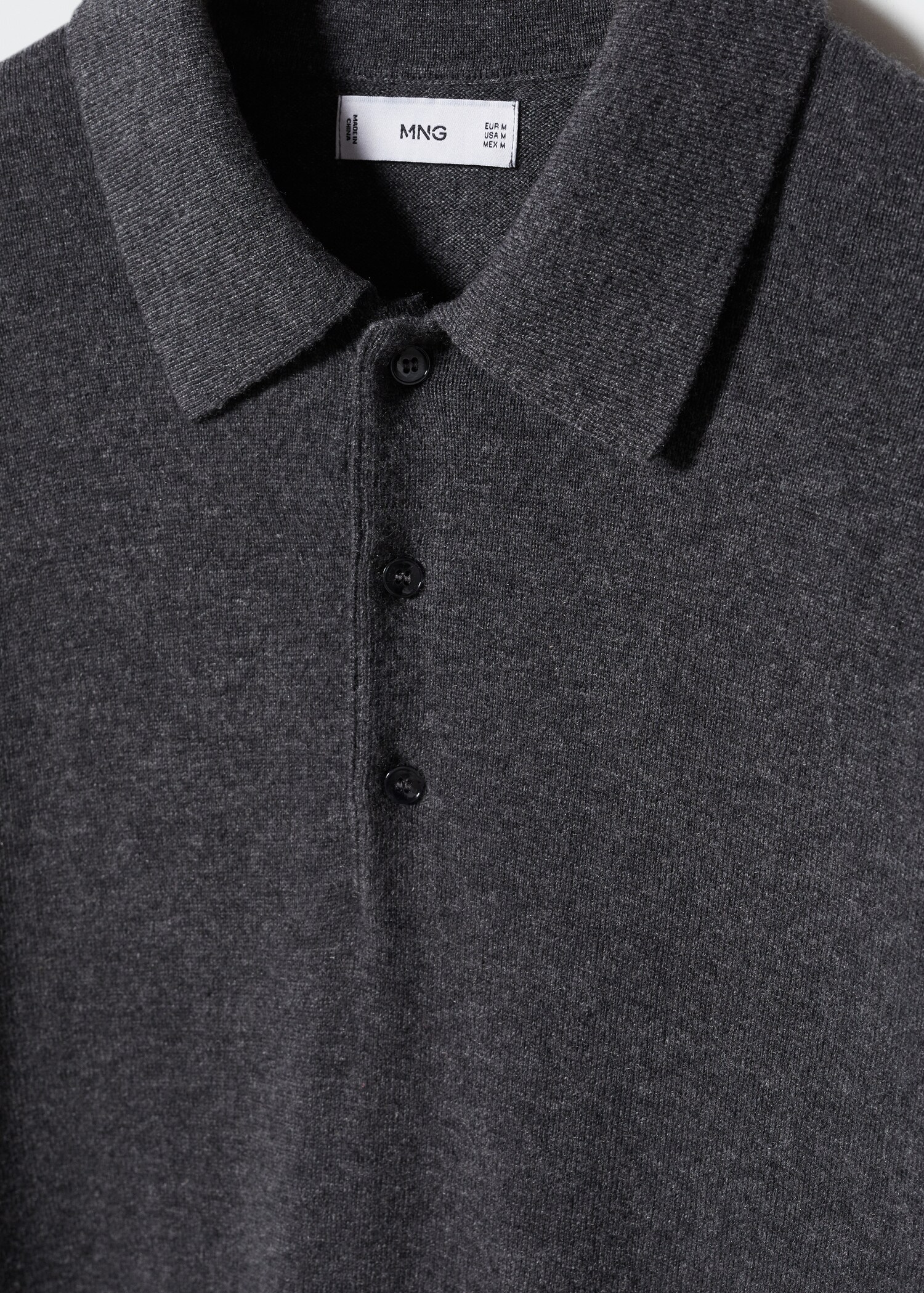 Long-sleeved fleece polo shirt - Details of the article 8