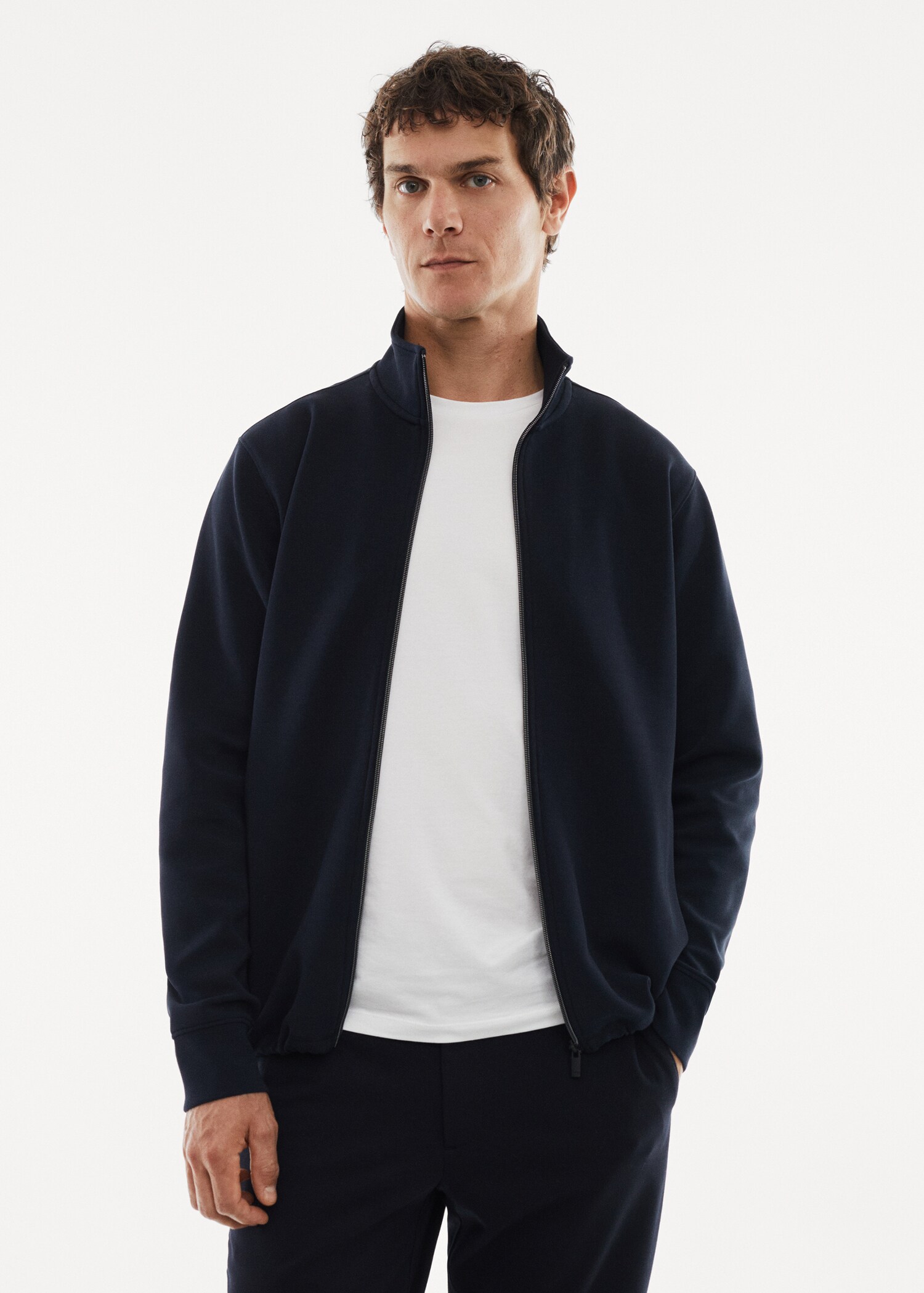 Atmungsaktives Zip-Sweatshirt - Mittlere Ansicht
