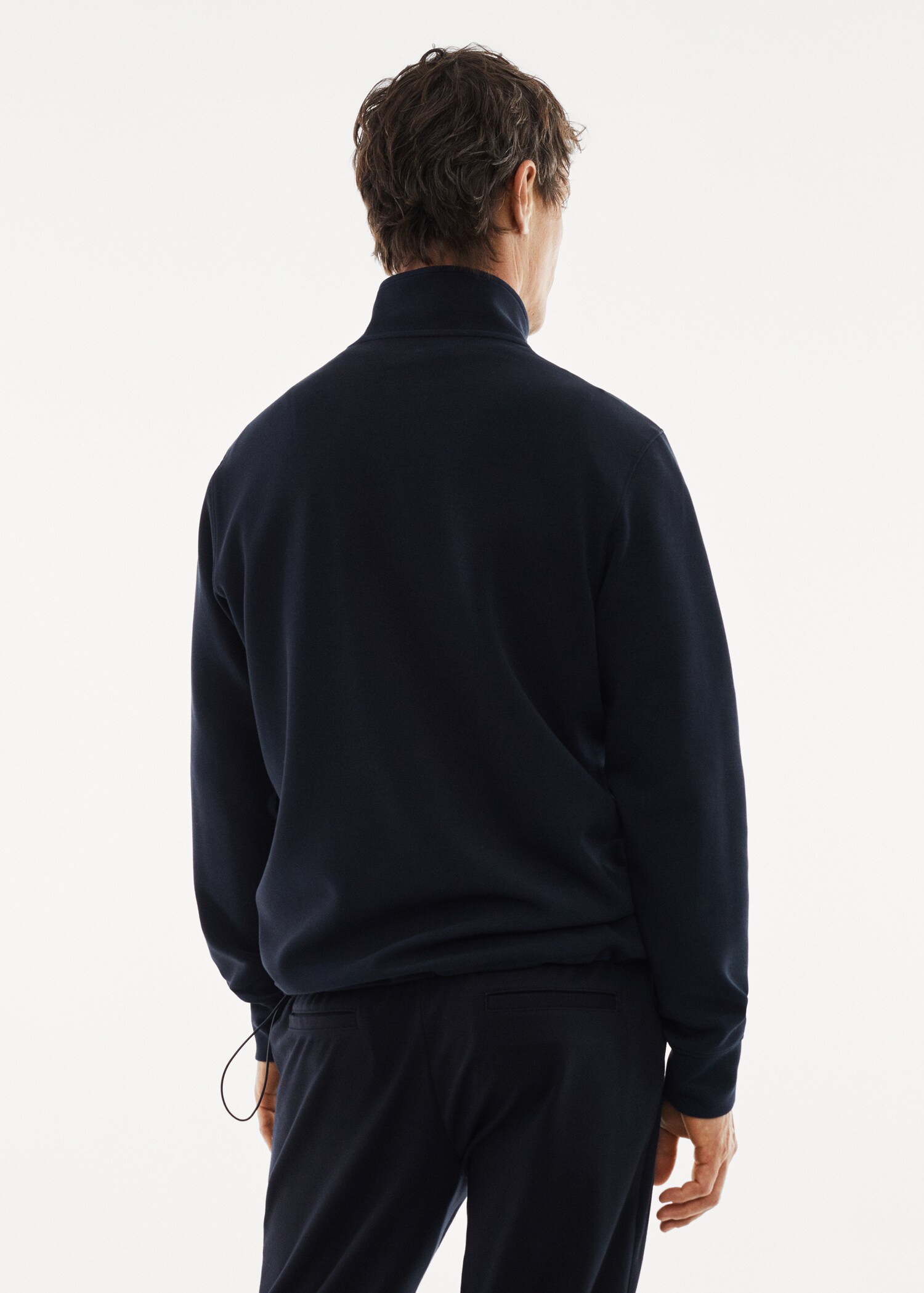 Atmungsaktives Zip-Sweatshirt - Rückseite des Artikels