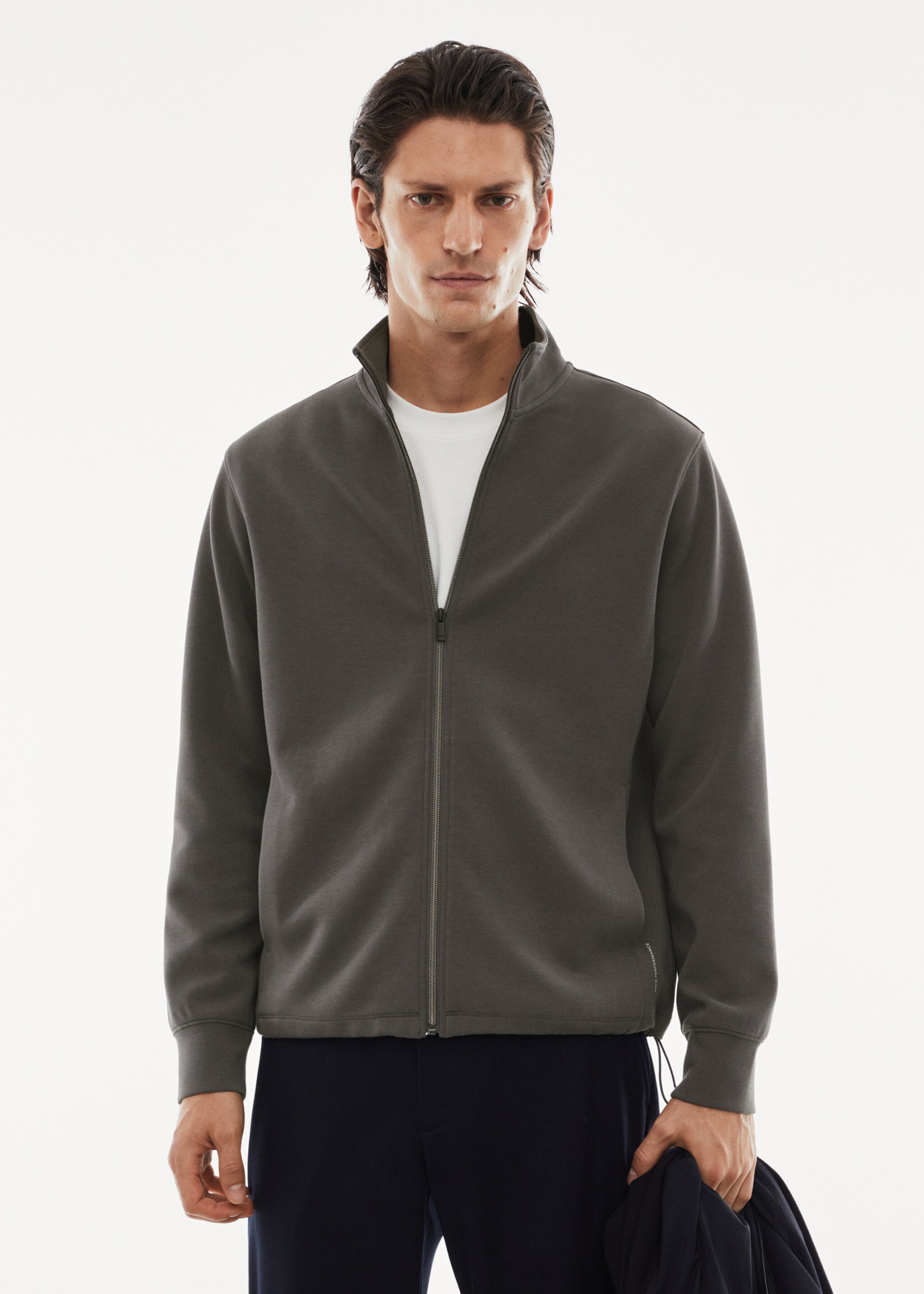 Atmungsaktives Zip-Sweatshirt - Mittlere Ansicht