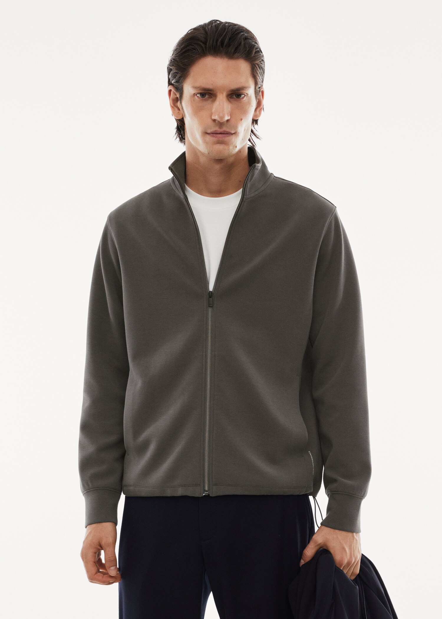 Atmungsaktives Zip-Sweatshirt - Mittlere Ansicht