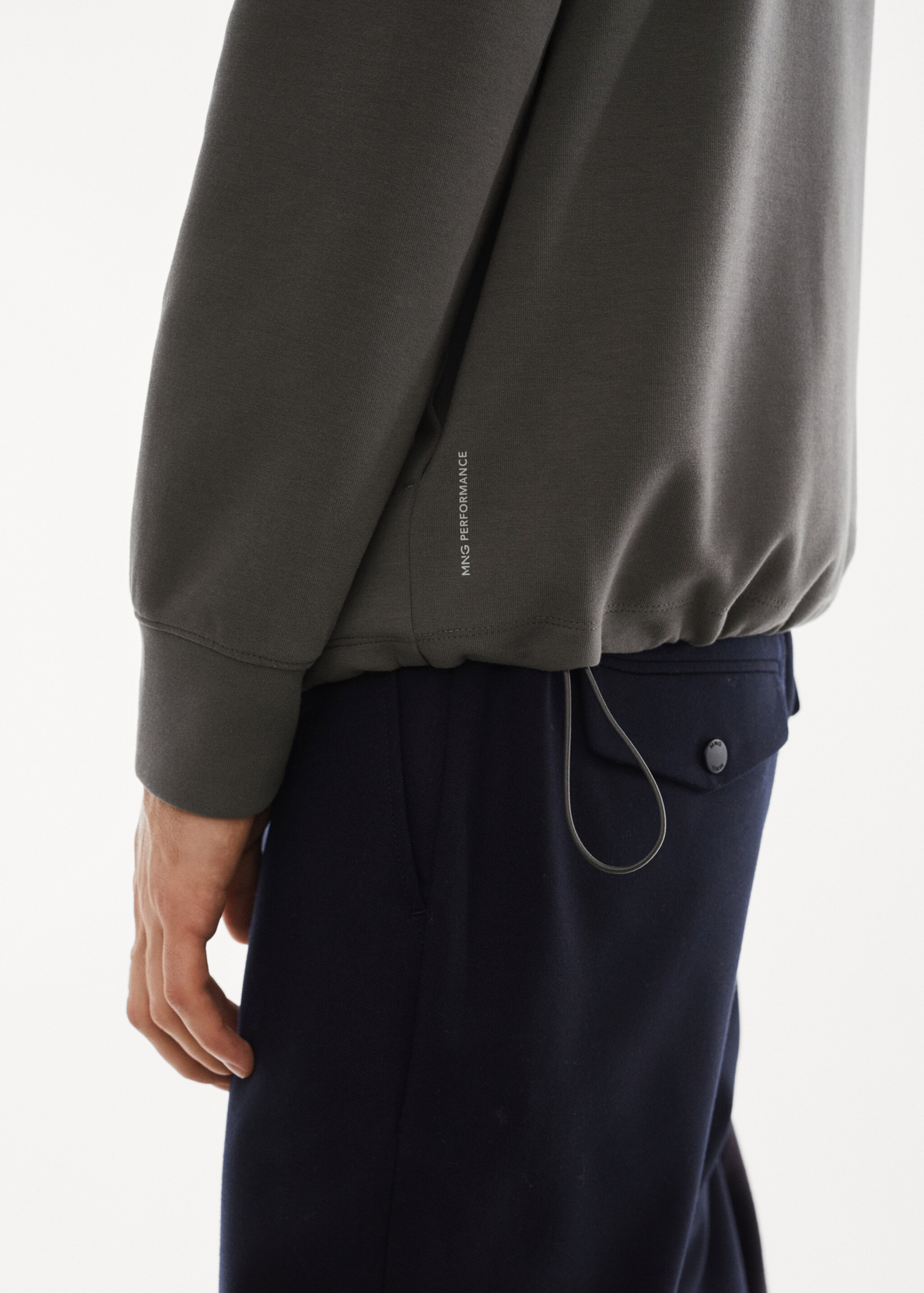 Atmungsaktives Zip-Sweatshirt - Detail des Artikels 2