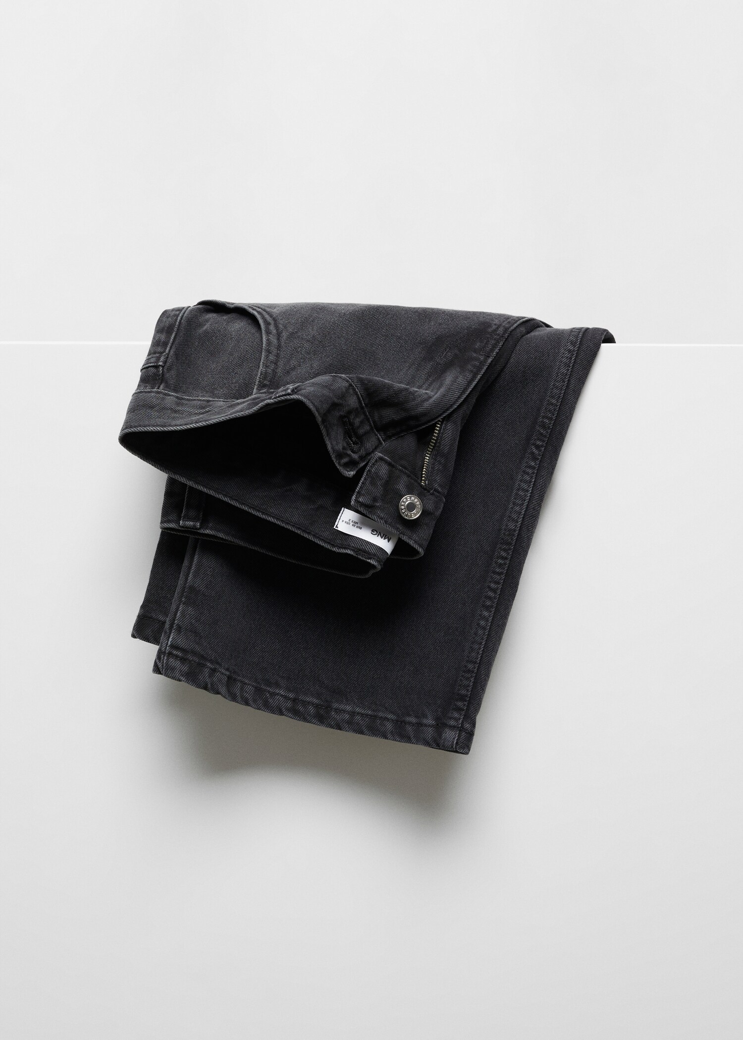 Low waist wide-leg jeans - Details of the article 8
