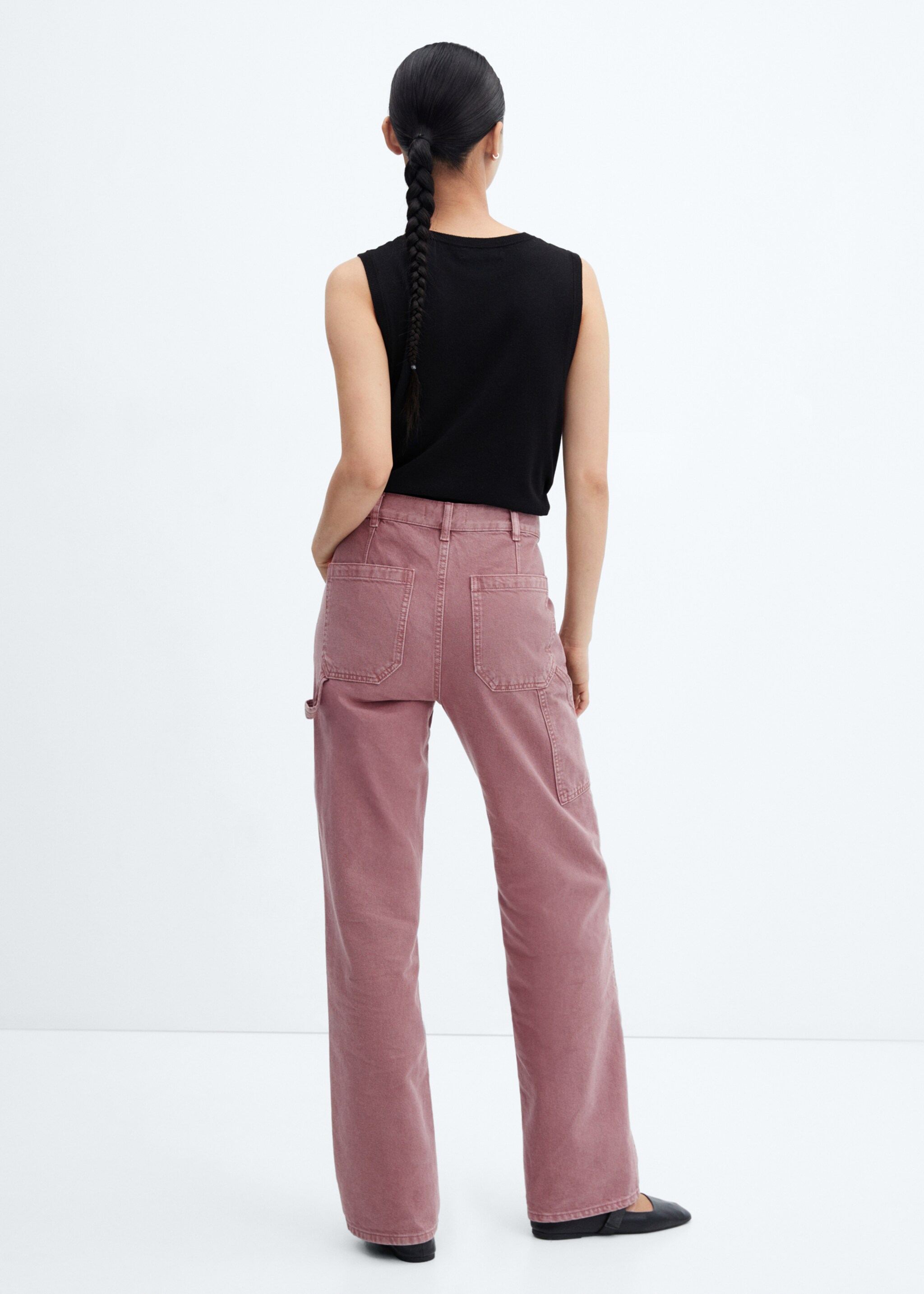 Carpenter cargo jeans - Reverse of the article, Light/Pastel Purple. Ref: 57045970-00.