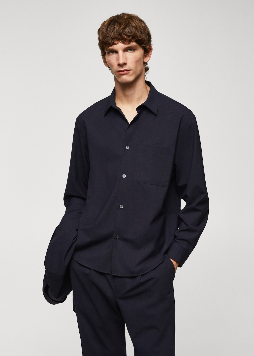 Skjortjacka Ull Oversize Herr MANGO OUTLET Sweden skjortjacka-ull-oversize-herr-mango-outlet-sweden