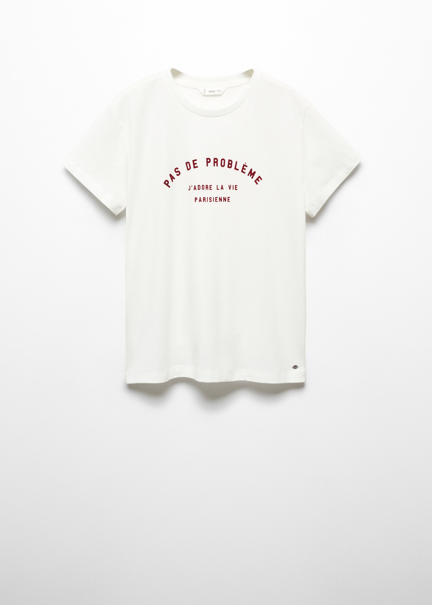 Camiseta mensaje estampado - Artículo sin modelo