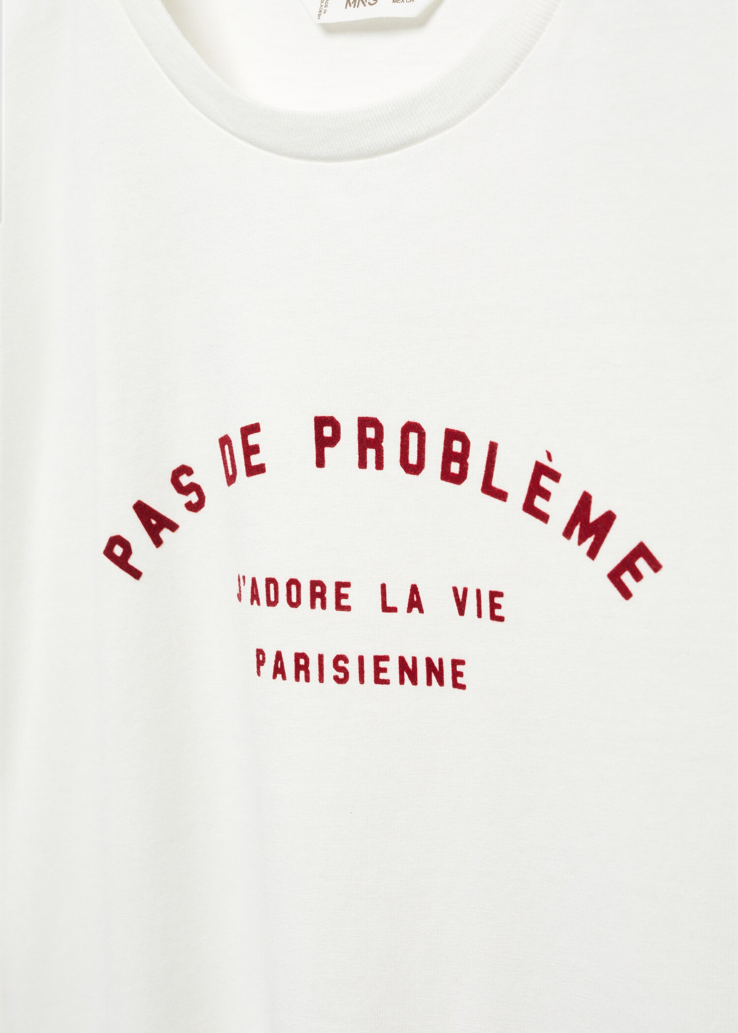 Camiseta mensaje estampado - Detalle del artículo 8