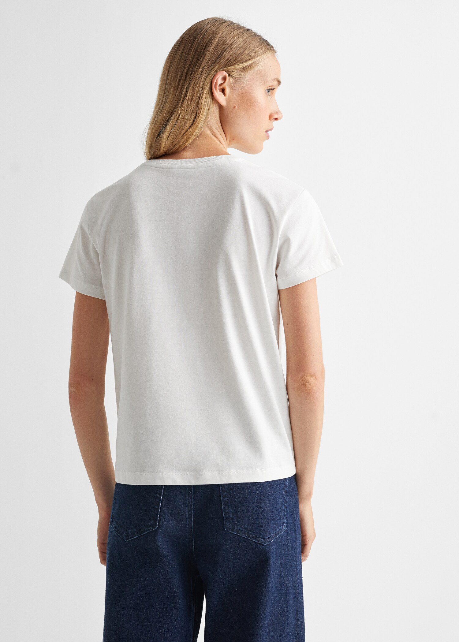 Camiseta mensaje estampado - Reverso del artículo