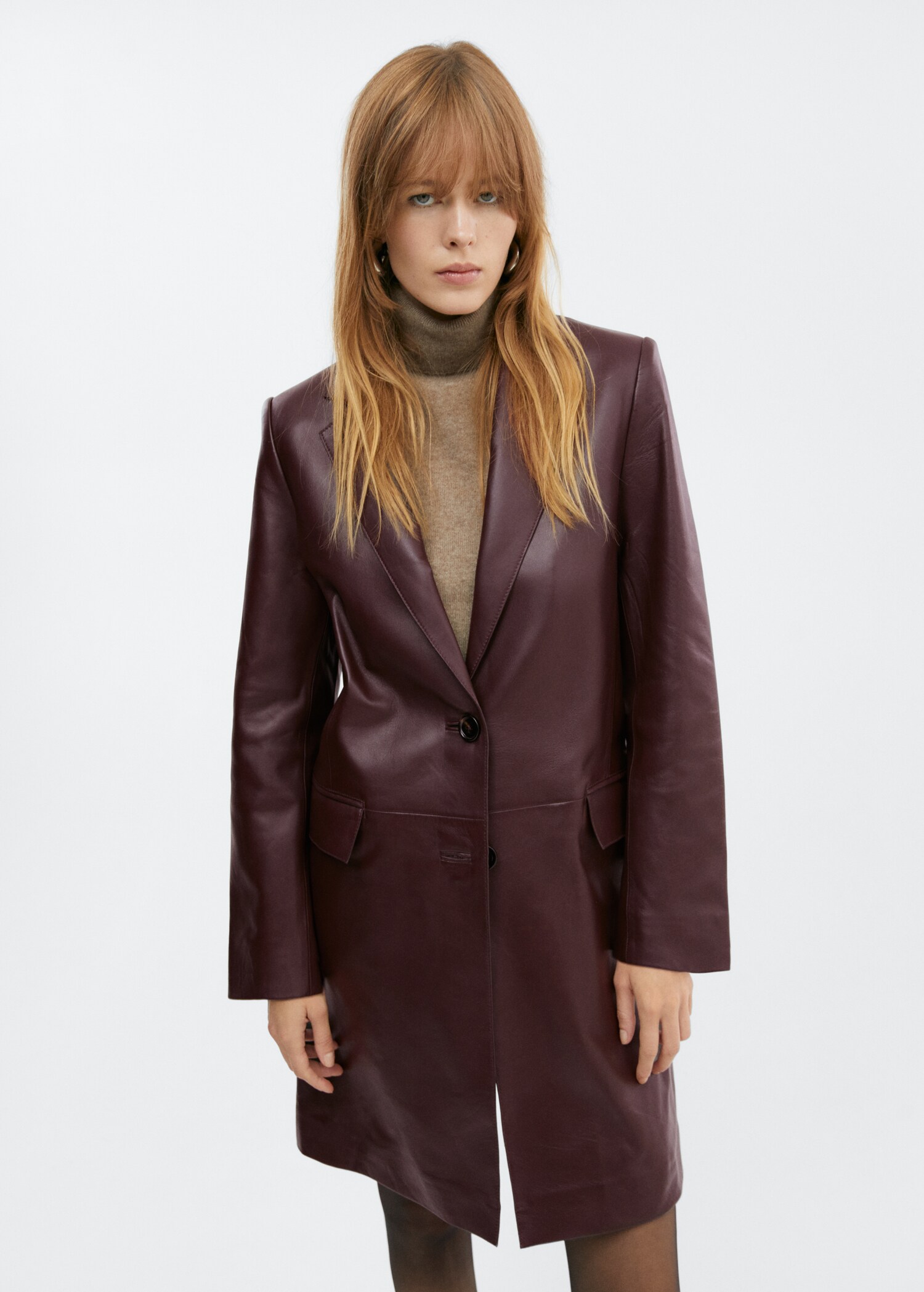 Cappotto pelle revers - Piano medio