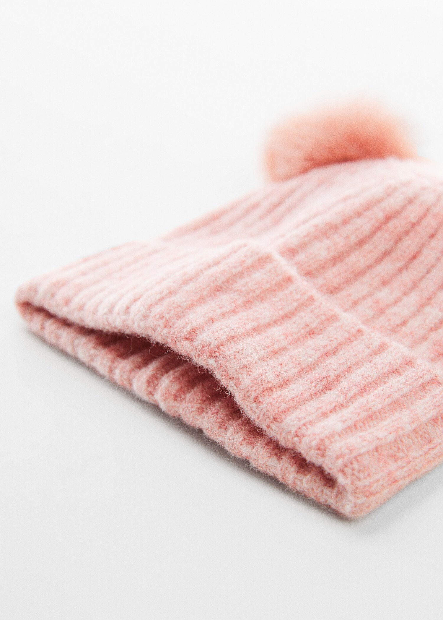 Pom pom cable-knit beanie - Medium plane