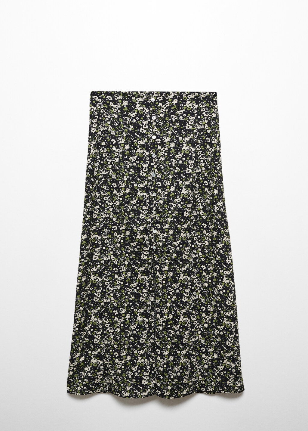 Slit printed long skirt - Teen Girl | MANGO OUTLET USA